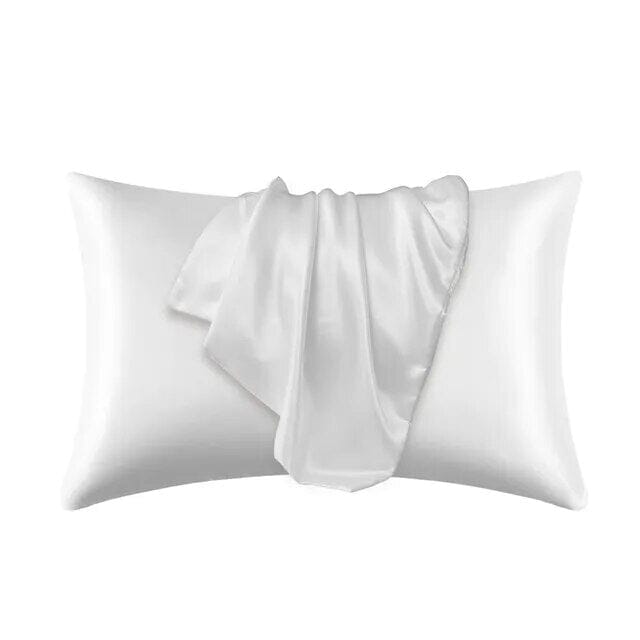 100% Natural 25-Momme Mulberry Silk Pillow Case Bed White 51cm x 66cm 