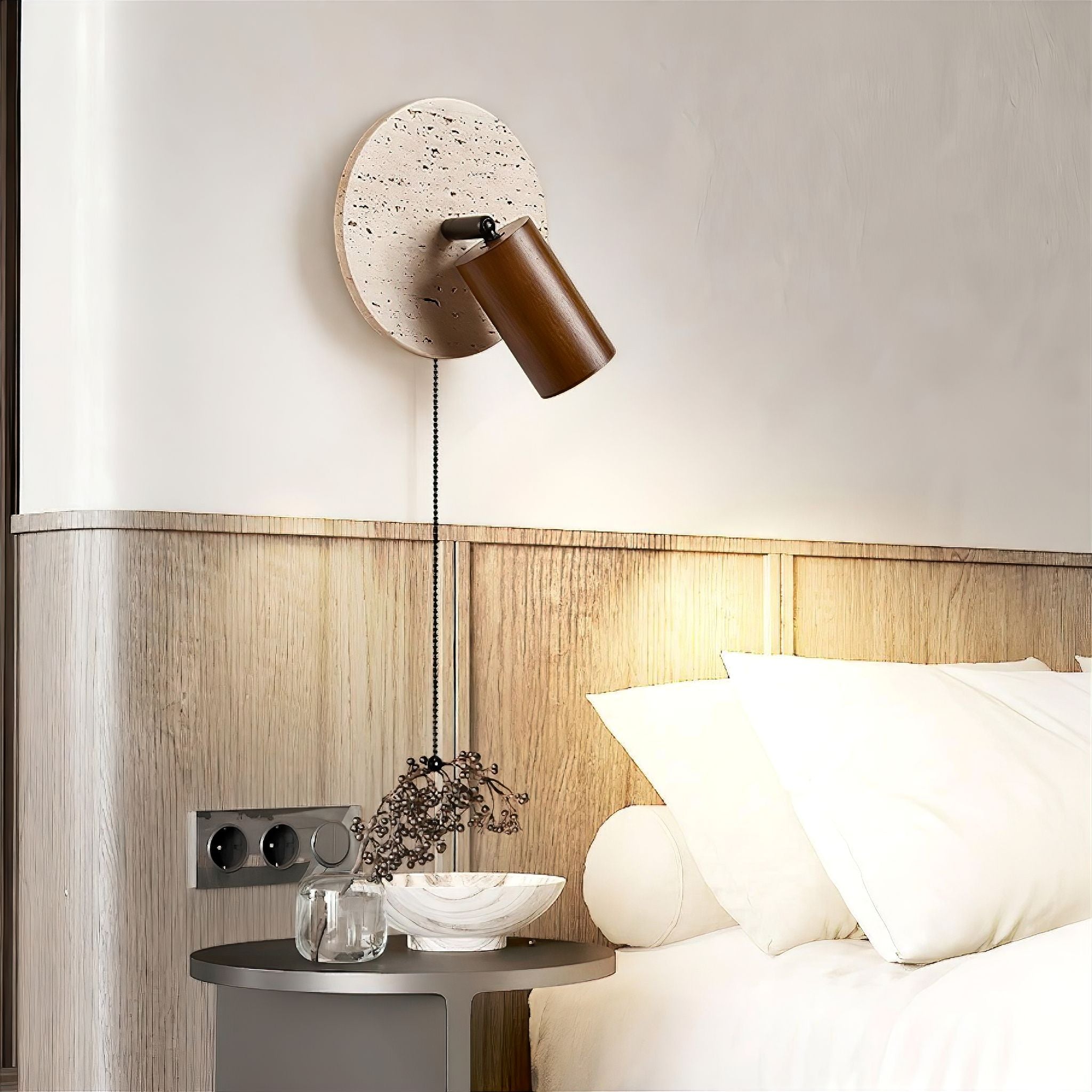 Silvia Travertine Wall Light