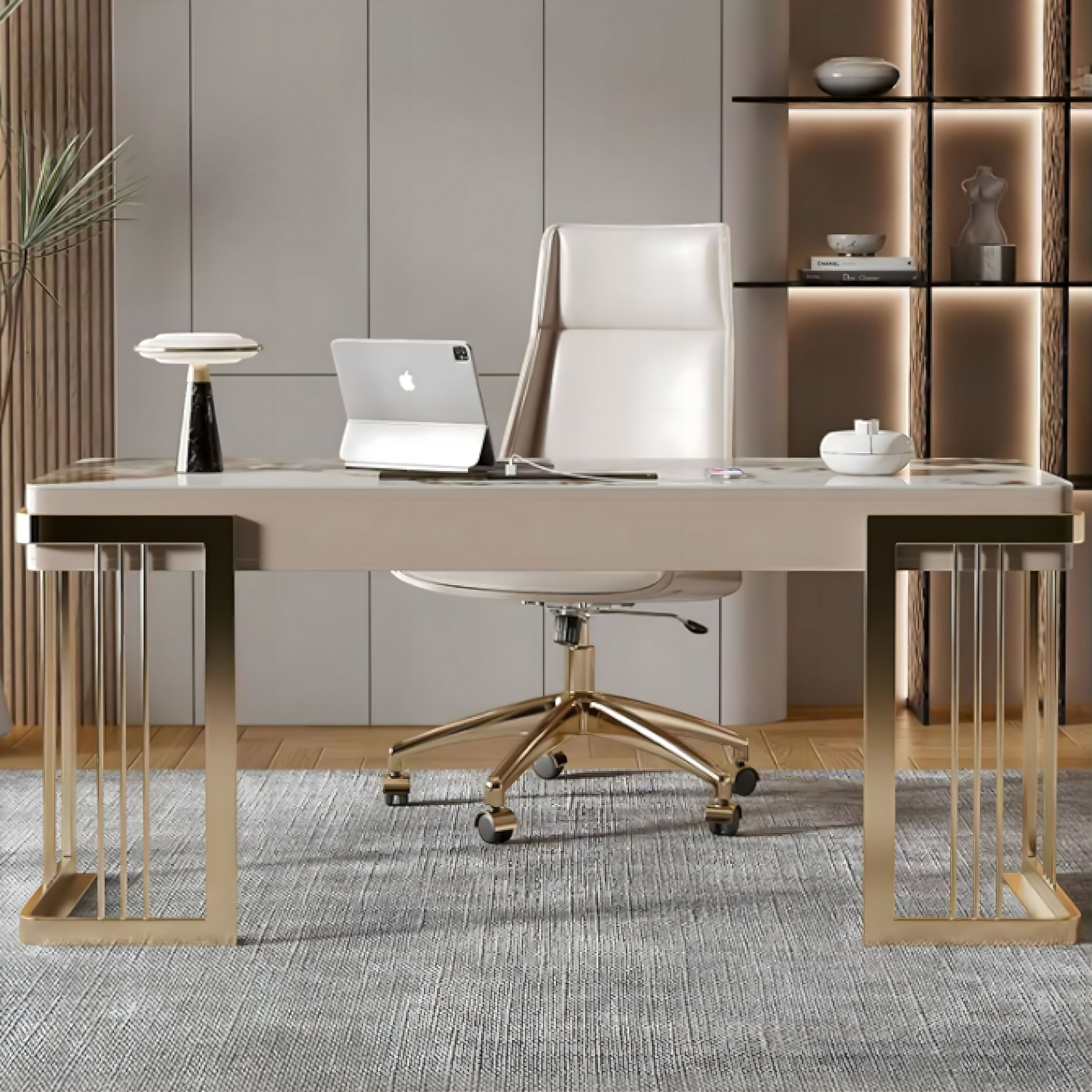 Emanuele Slate Office Desk