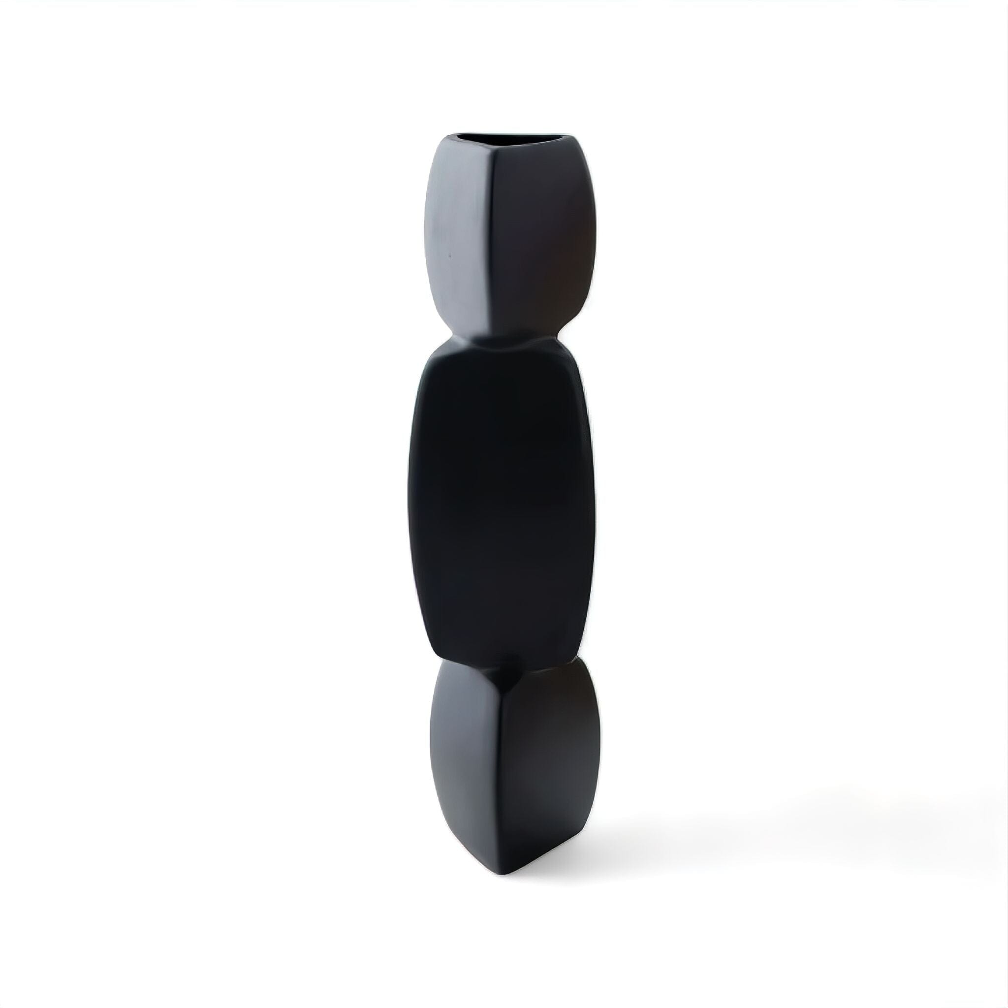 Abstract Vase Black Small 