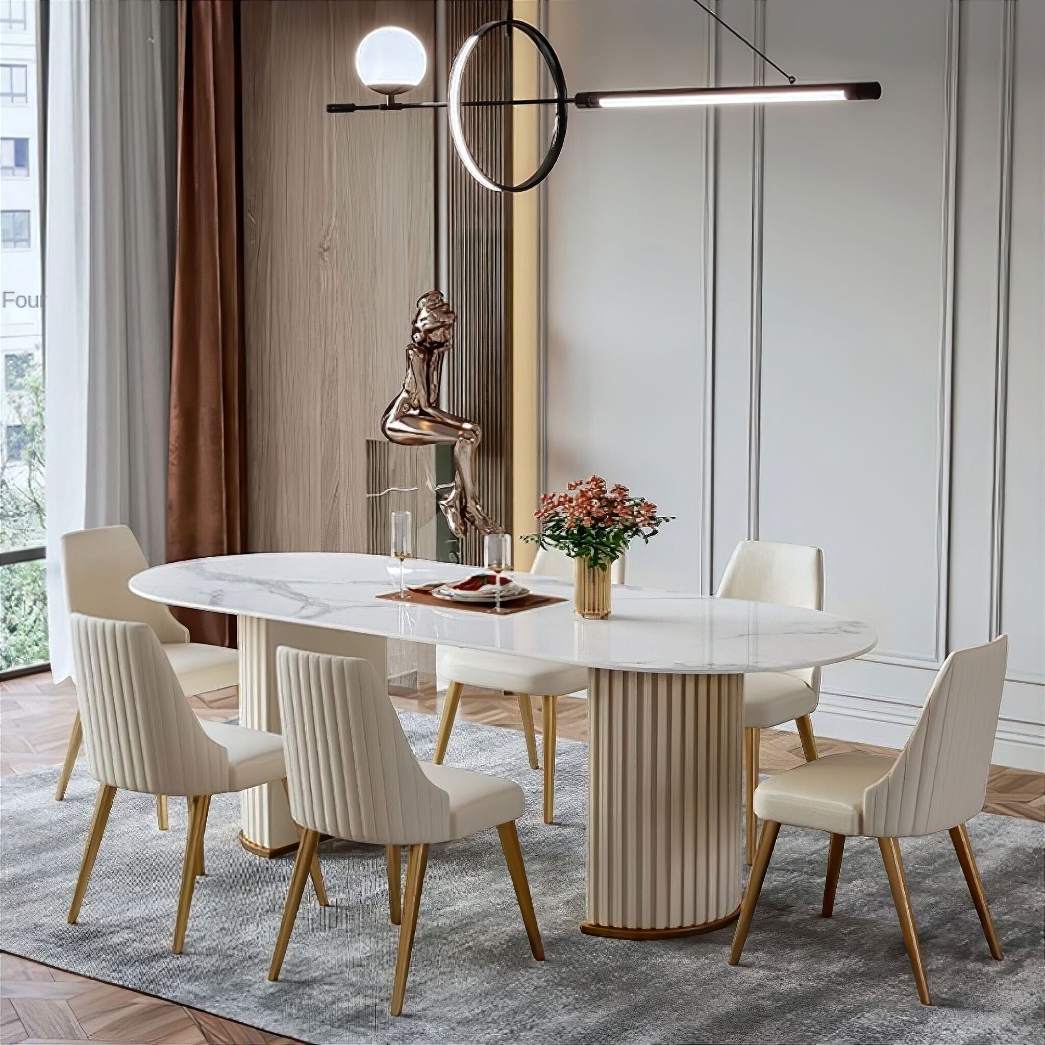 Alexandre Slate Dining Table Dining Table 