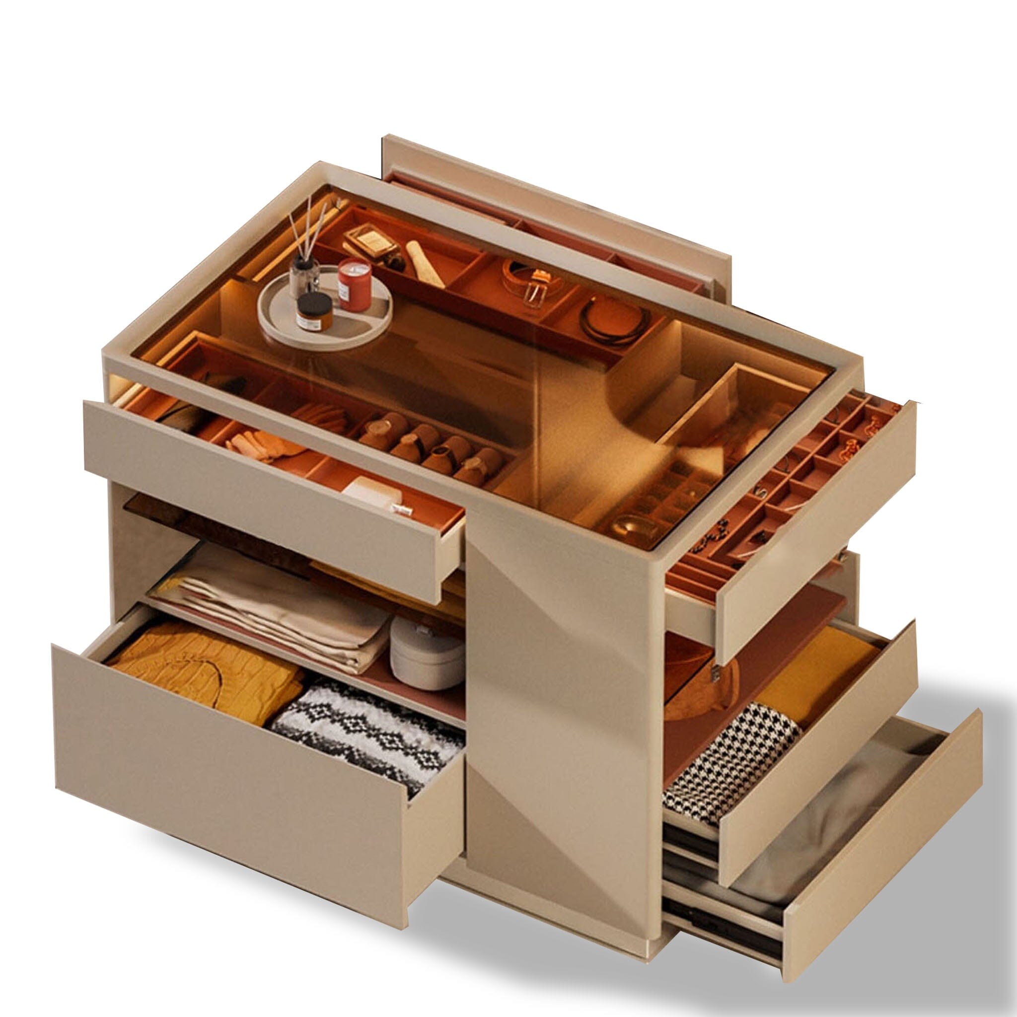 Antoine Cloakroom Cabinet Dresser Ivory 