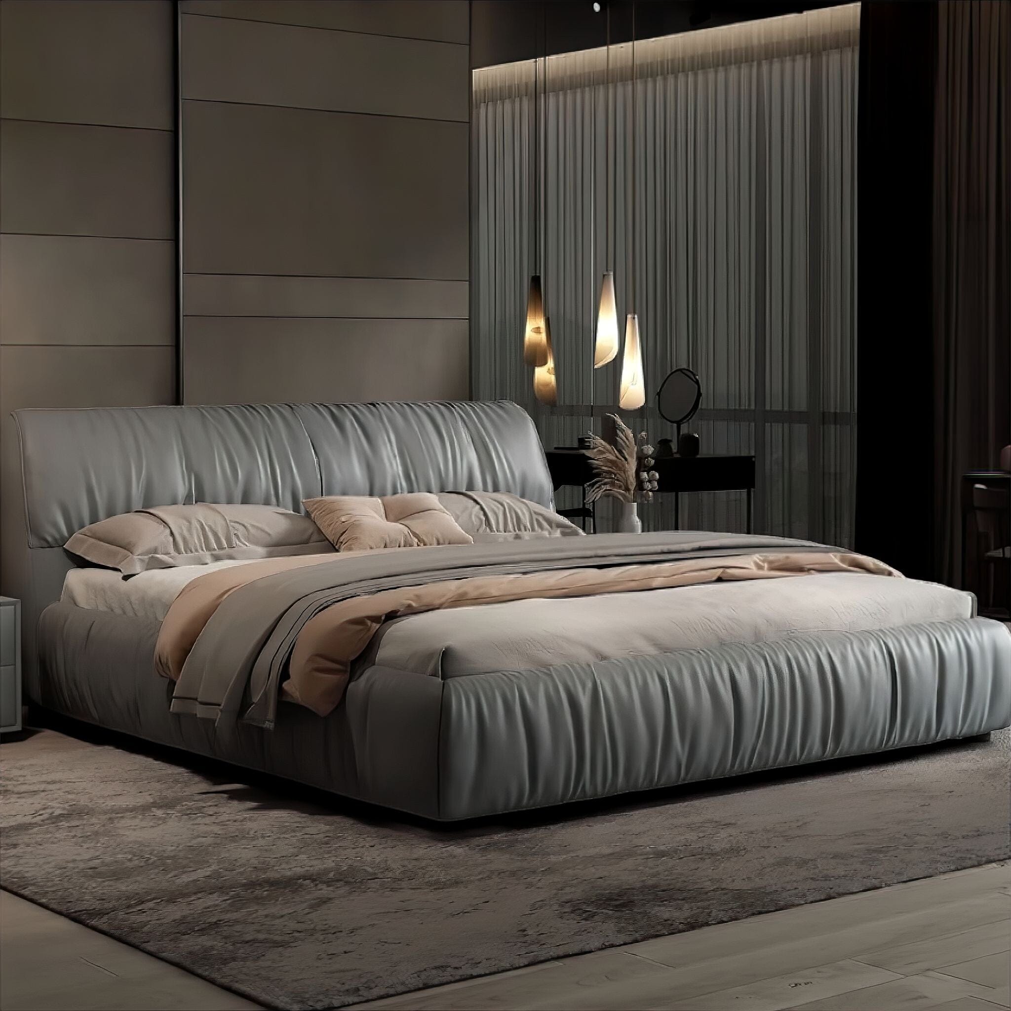 Arianna Bed Grey King 