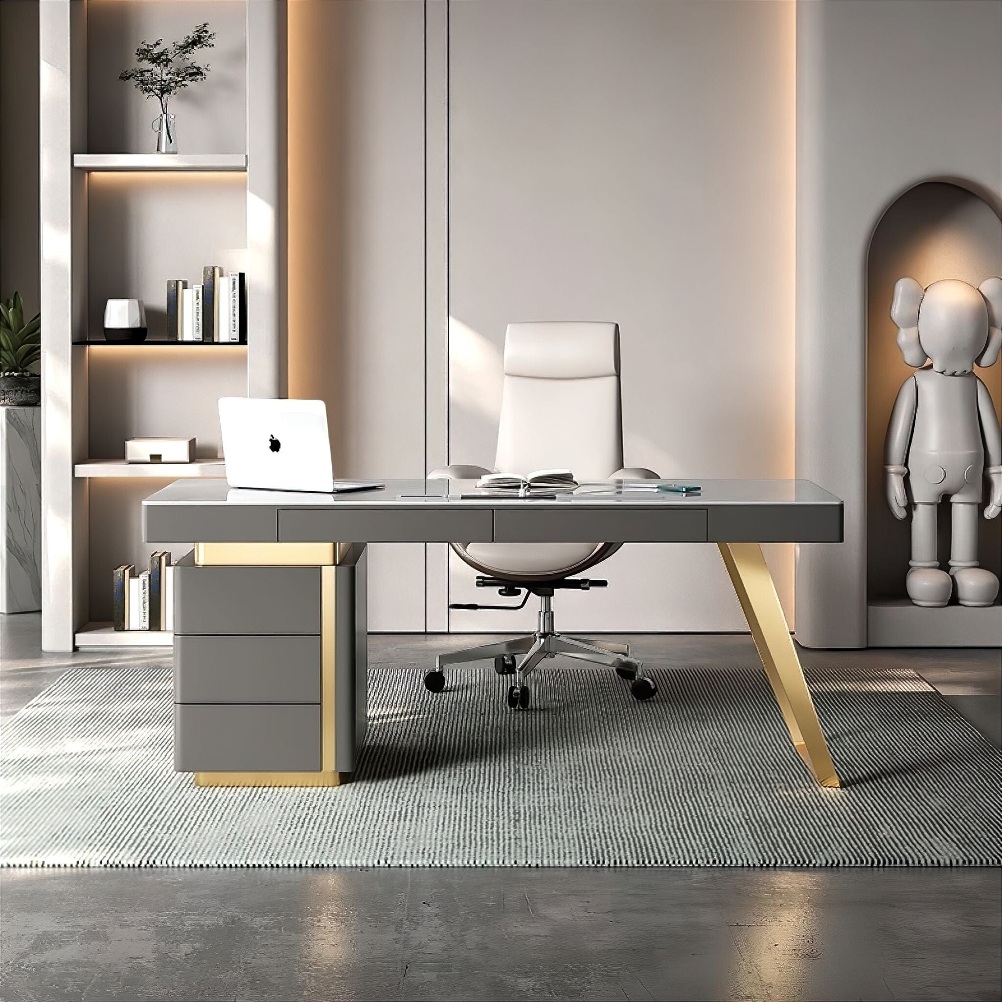 Brigitte Slate Office Desk 160cm 