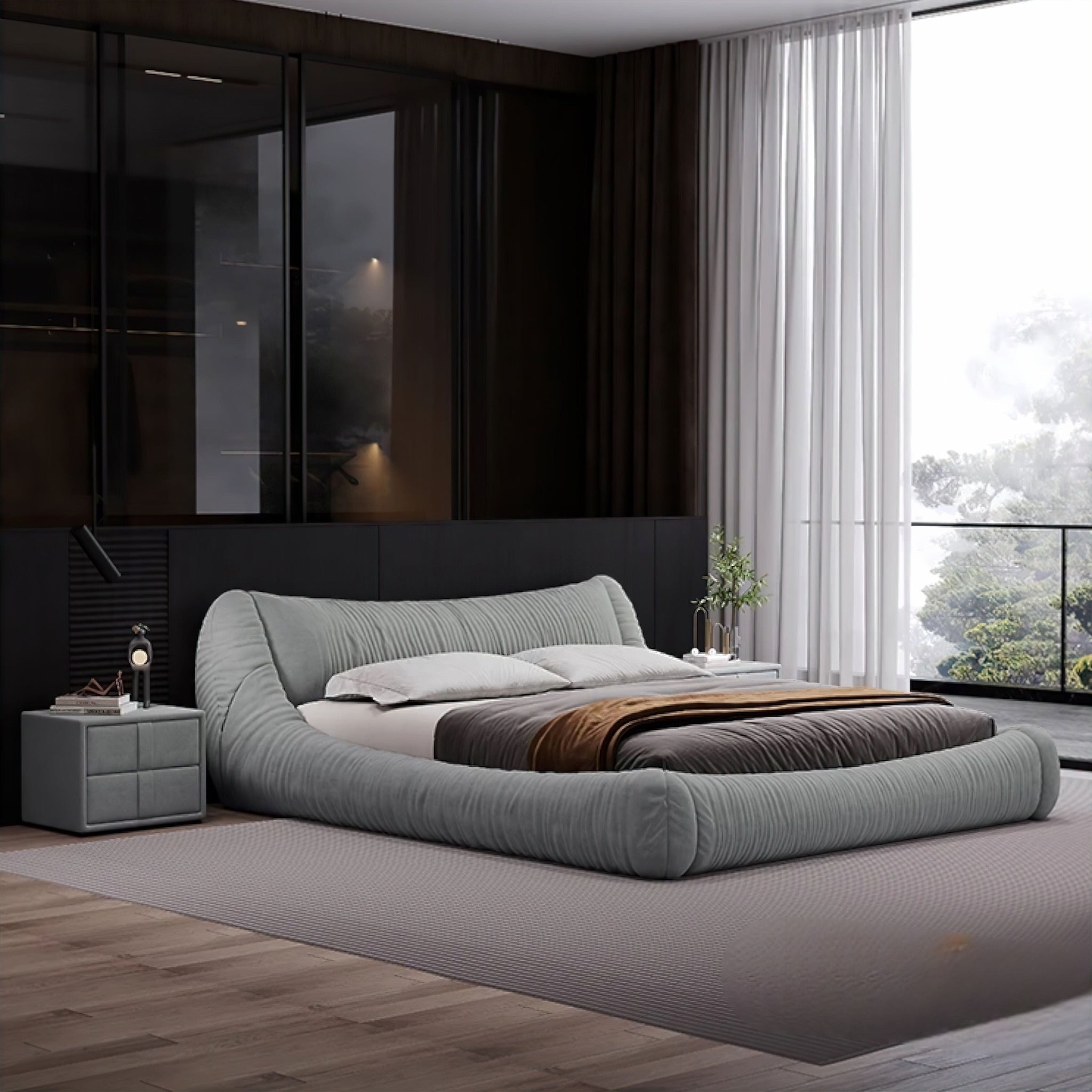 Candida Bed Grey 180cm x 200cm 