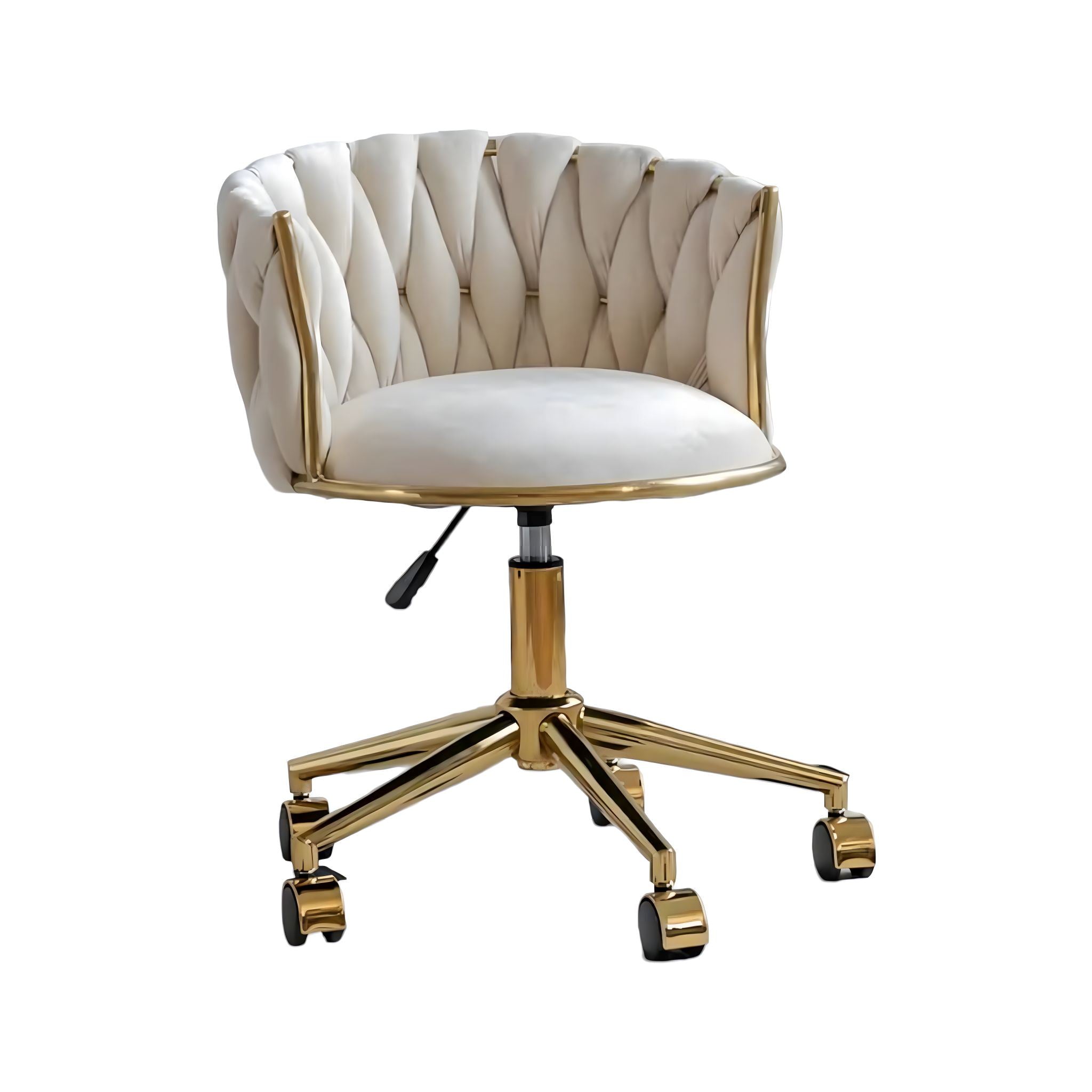 Caroline Chair Chair Beige + Gold 