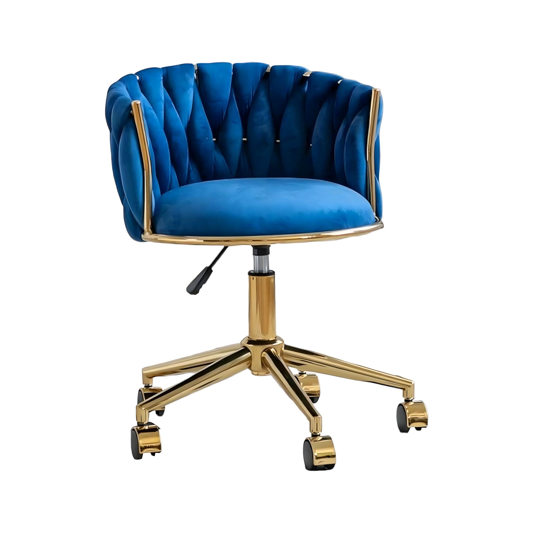 Caroline Chair Chair Blue + Gold 