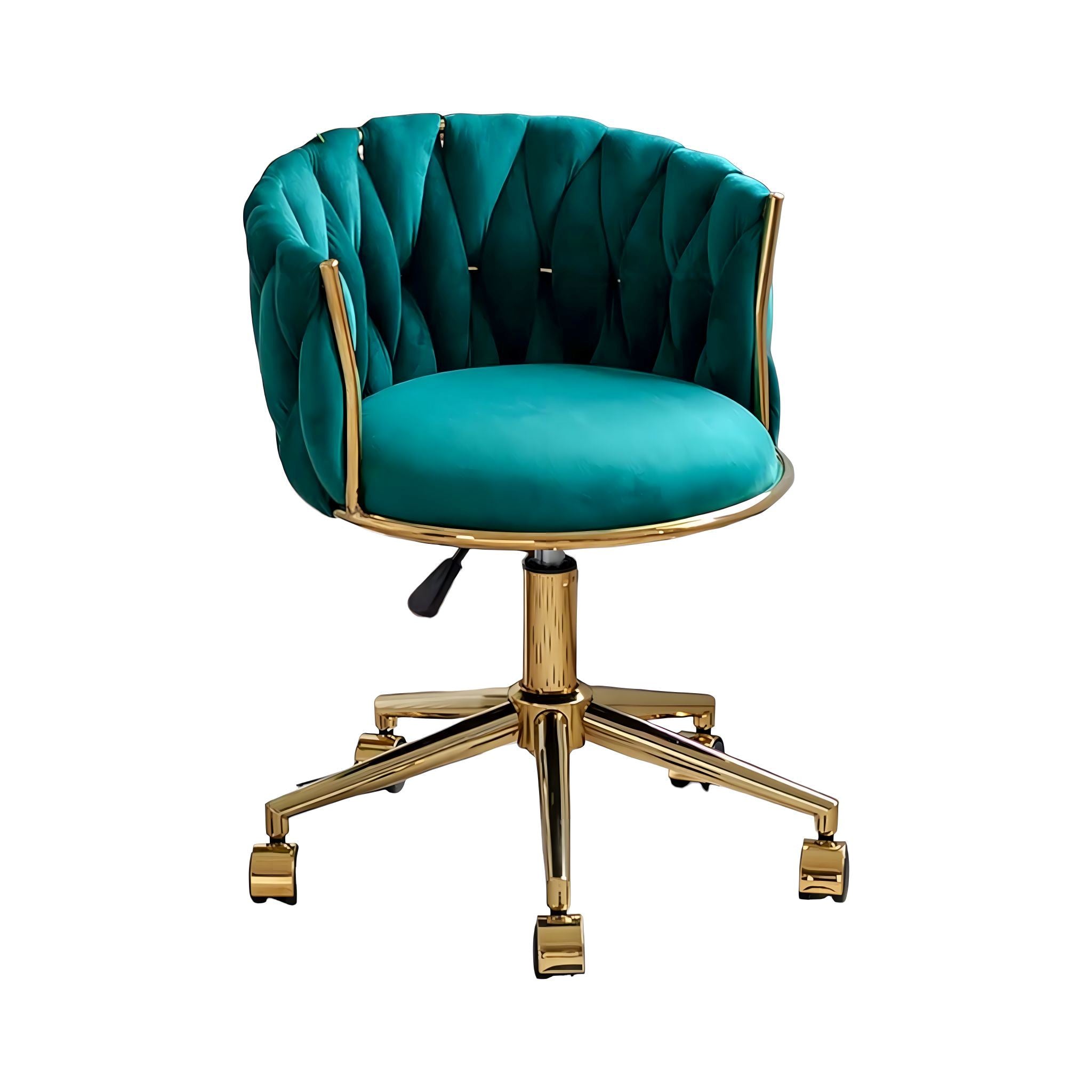 Caroline Chair Chair Green + Gold 