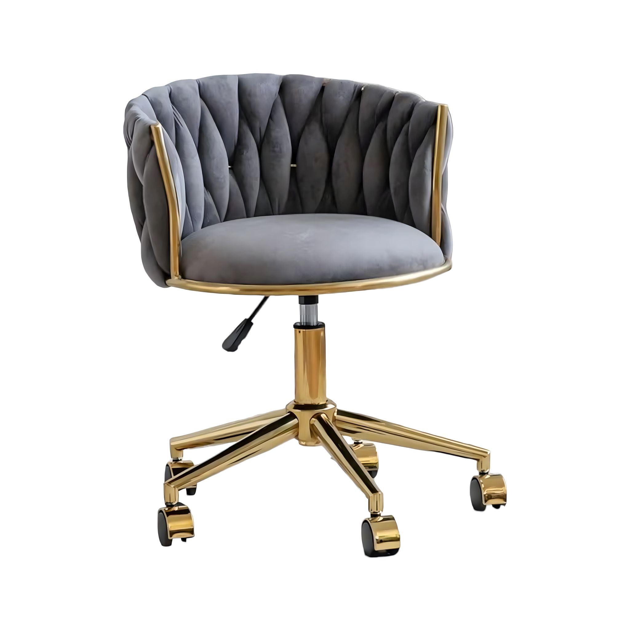 Caroline Chair Chair Grey + Gold 