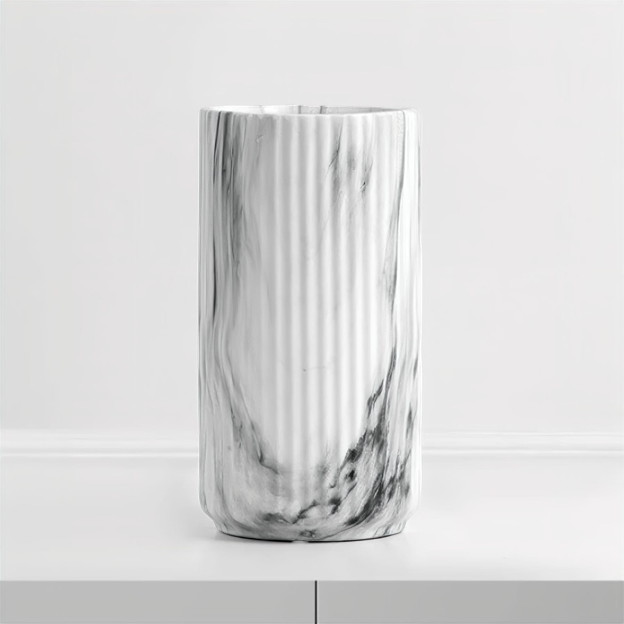 Ceramic Marble Look Vase 
