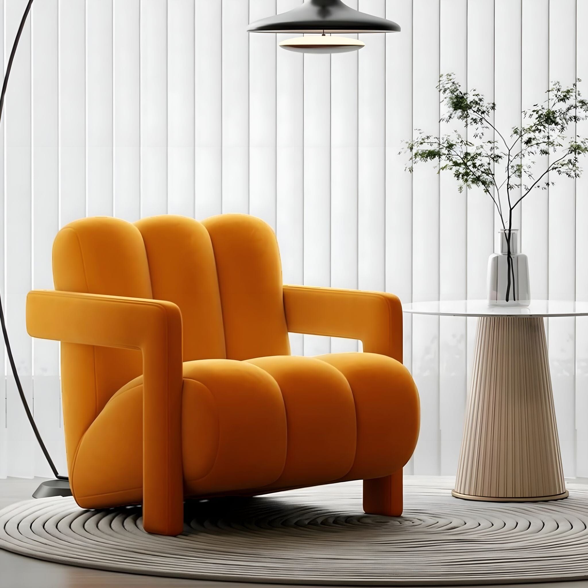 Clémence Occasional Chair Sofa Orange 