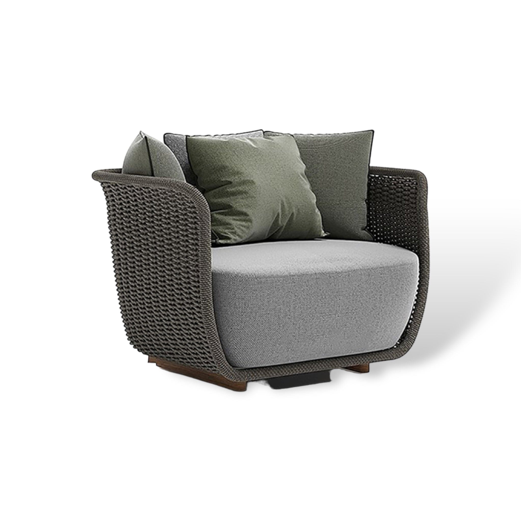 Cour Moderne Outdoor Collection Outdoor Furniture Grey - Single Seater 