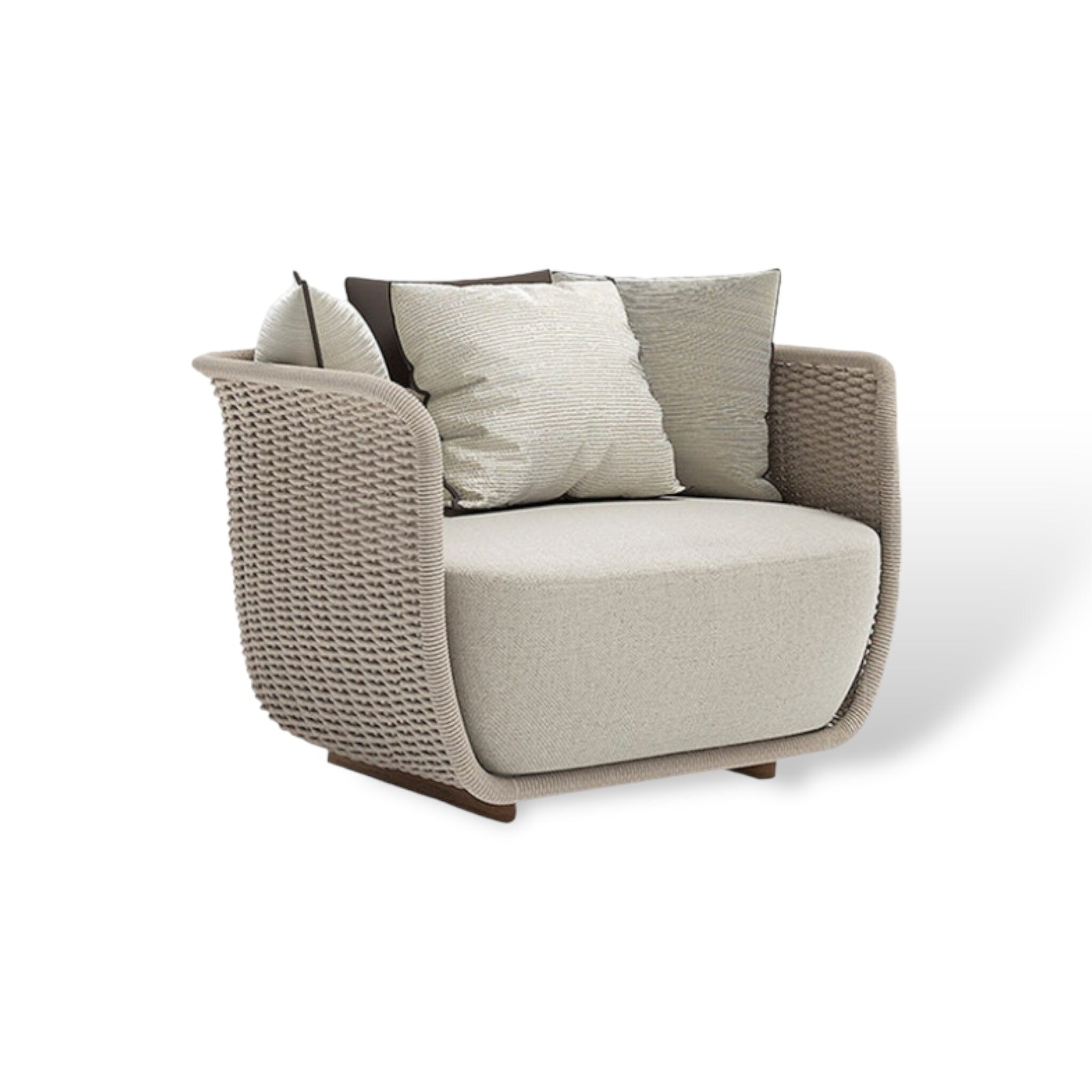 Cour Moderne Outdoor Collection Outdoor Furniture Khaki - Single Seater 