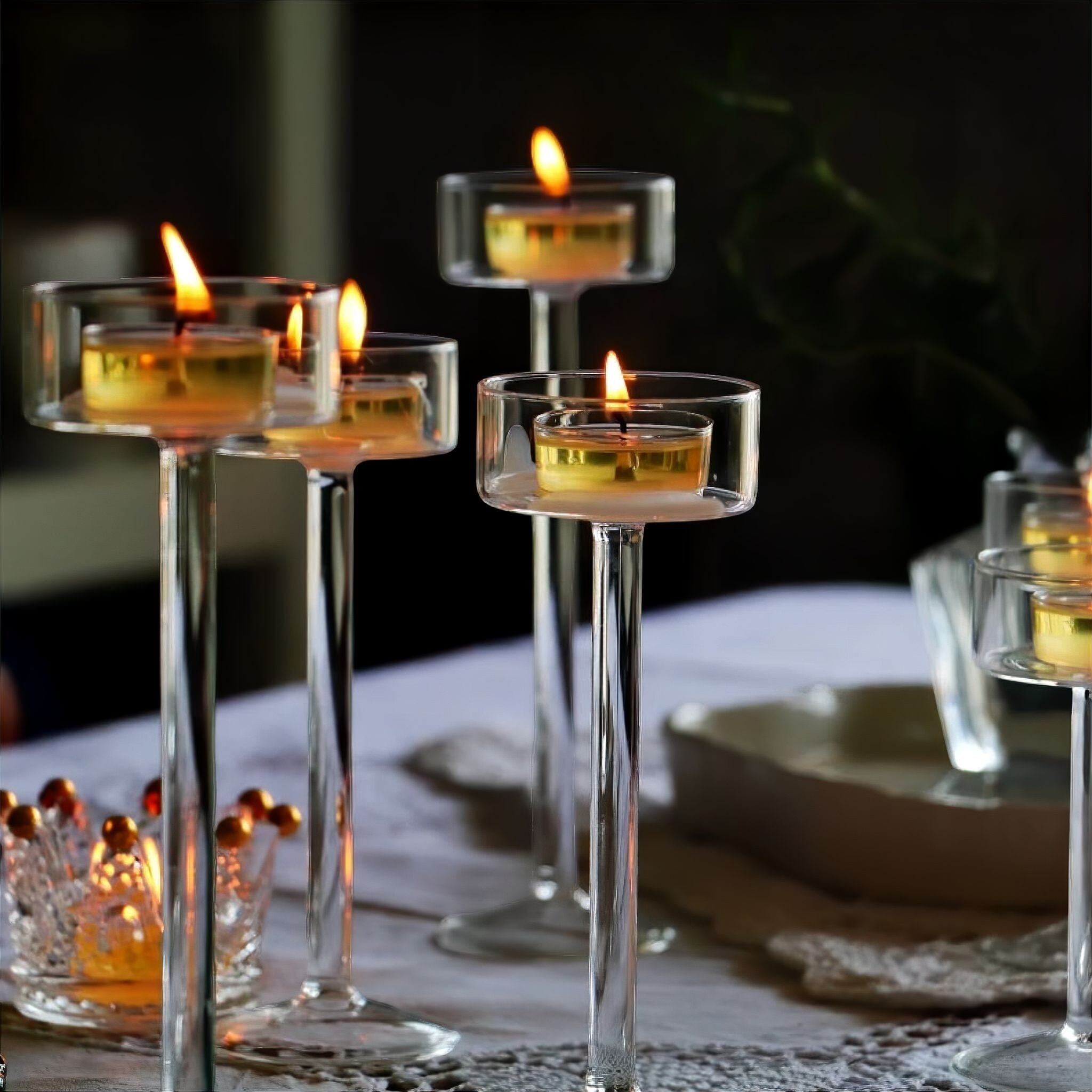 Crystal Aura Candle Holders 
