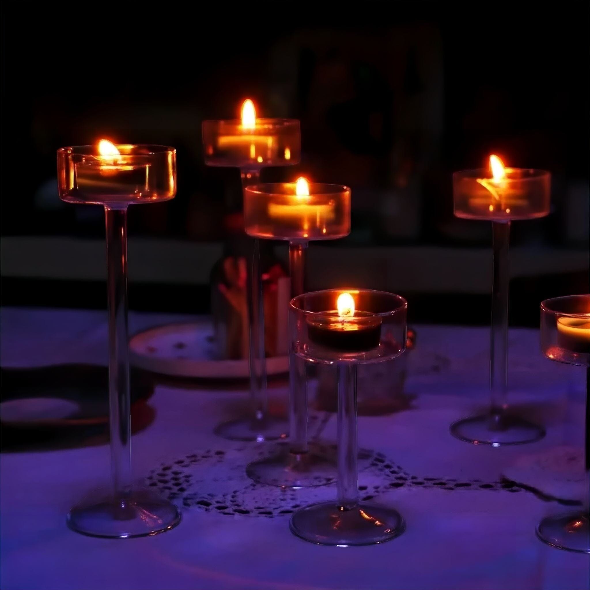 Crystal Aura Candle Holders 