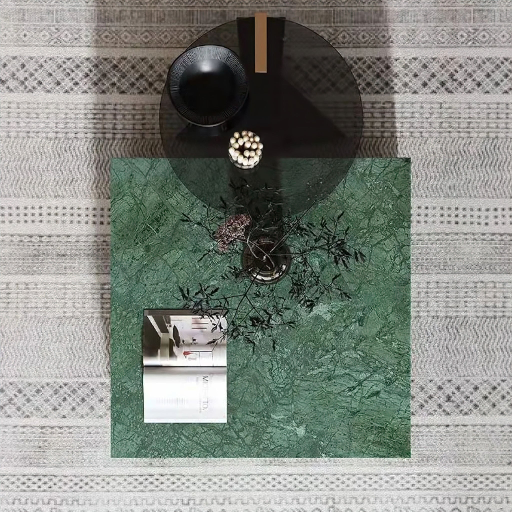 Emerald Marble Coffee Table 
