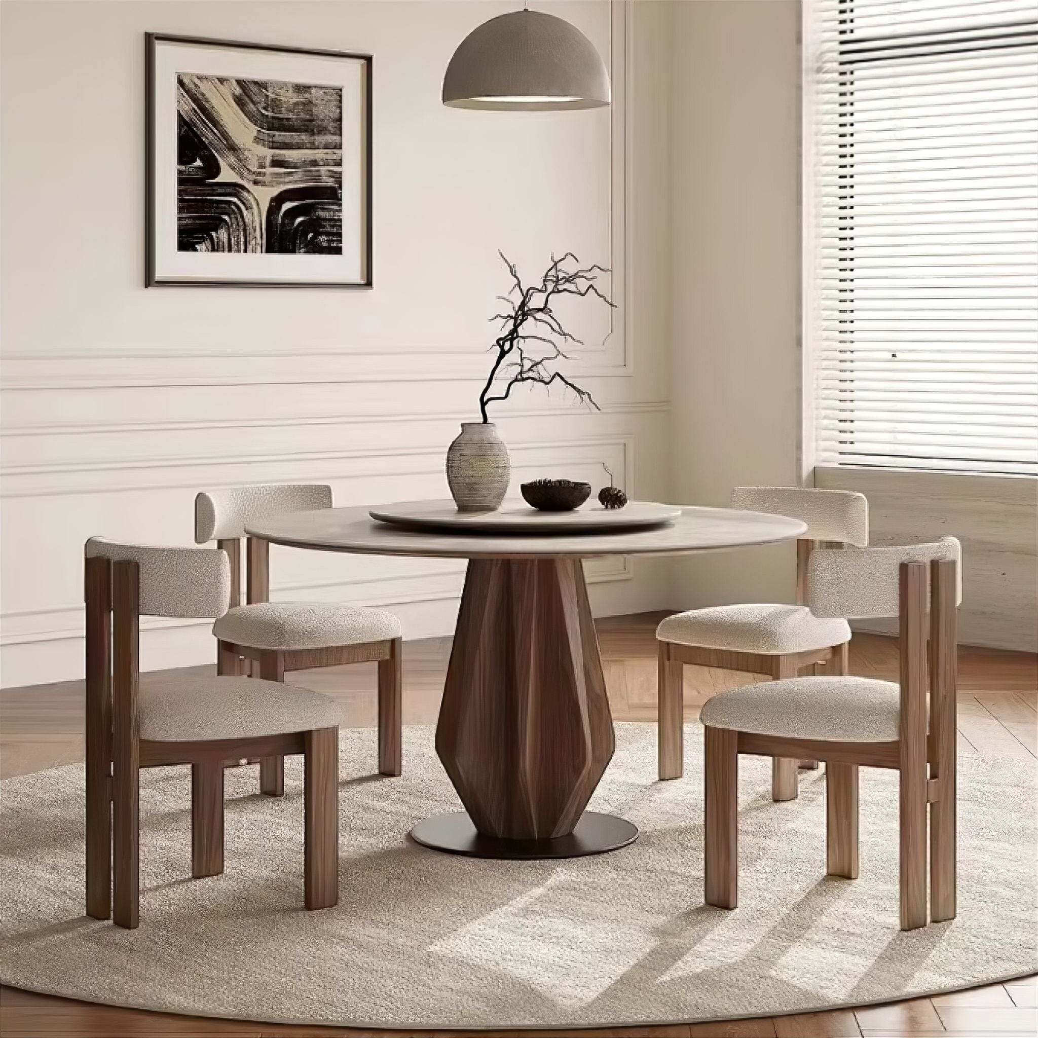 Fabienne Dining Table (find out what material the table top is? its not marble) 