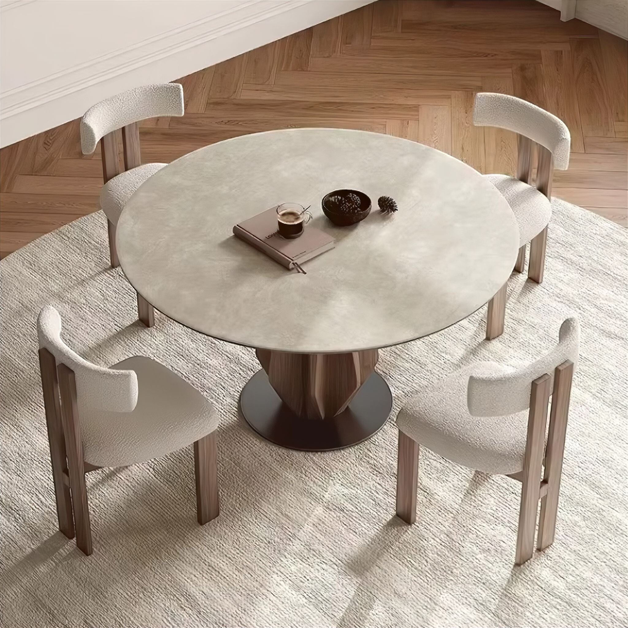 Fabienne Dining Table (find out what material the table top is? its not marble) 