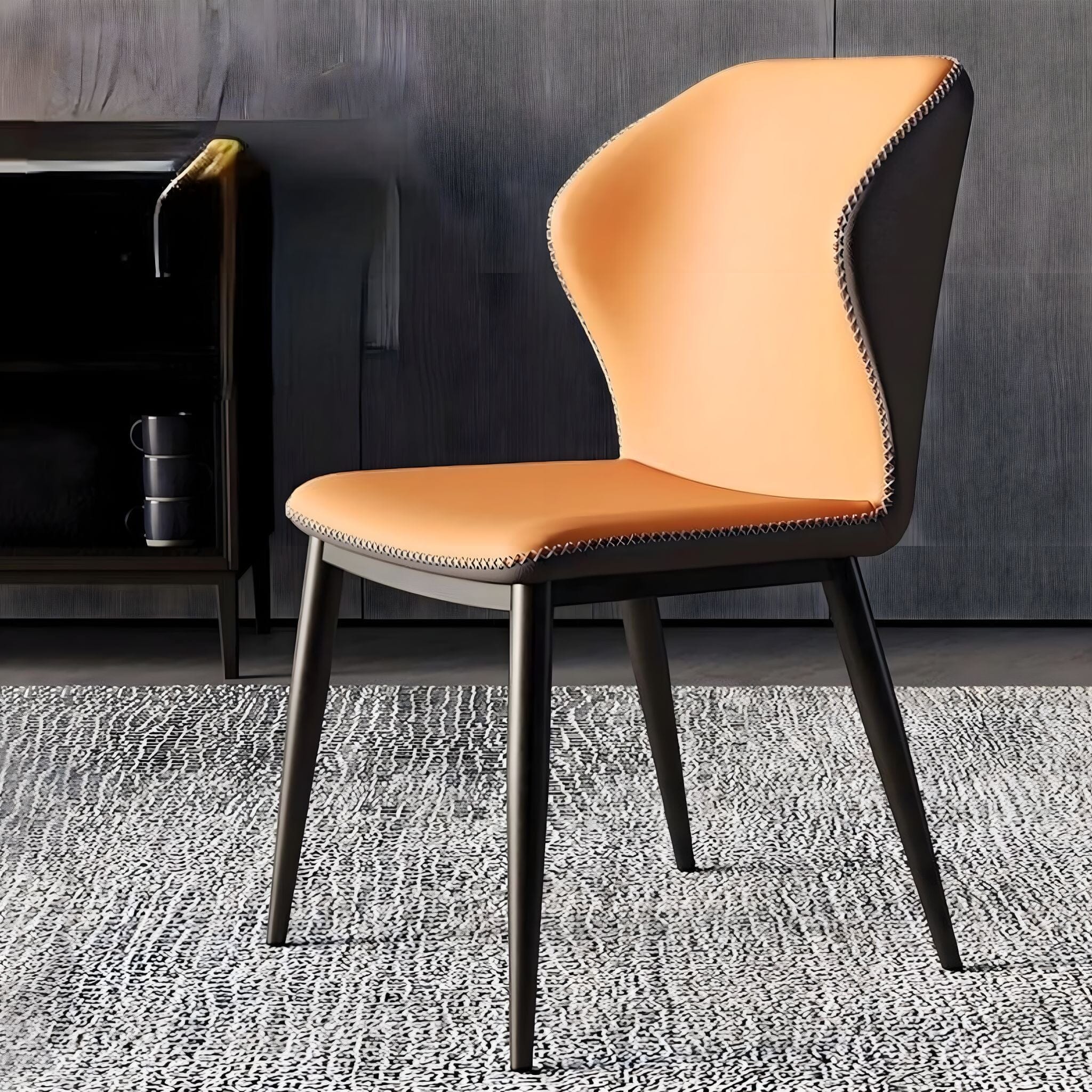 Fleu Dining Chair Chair Orange 