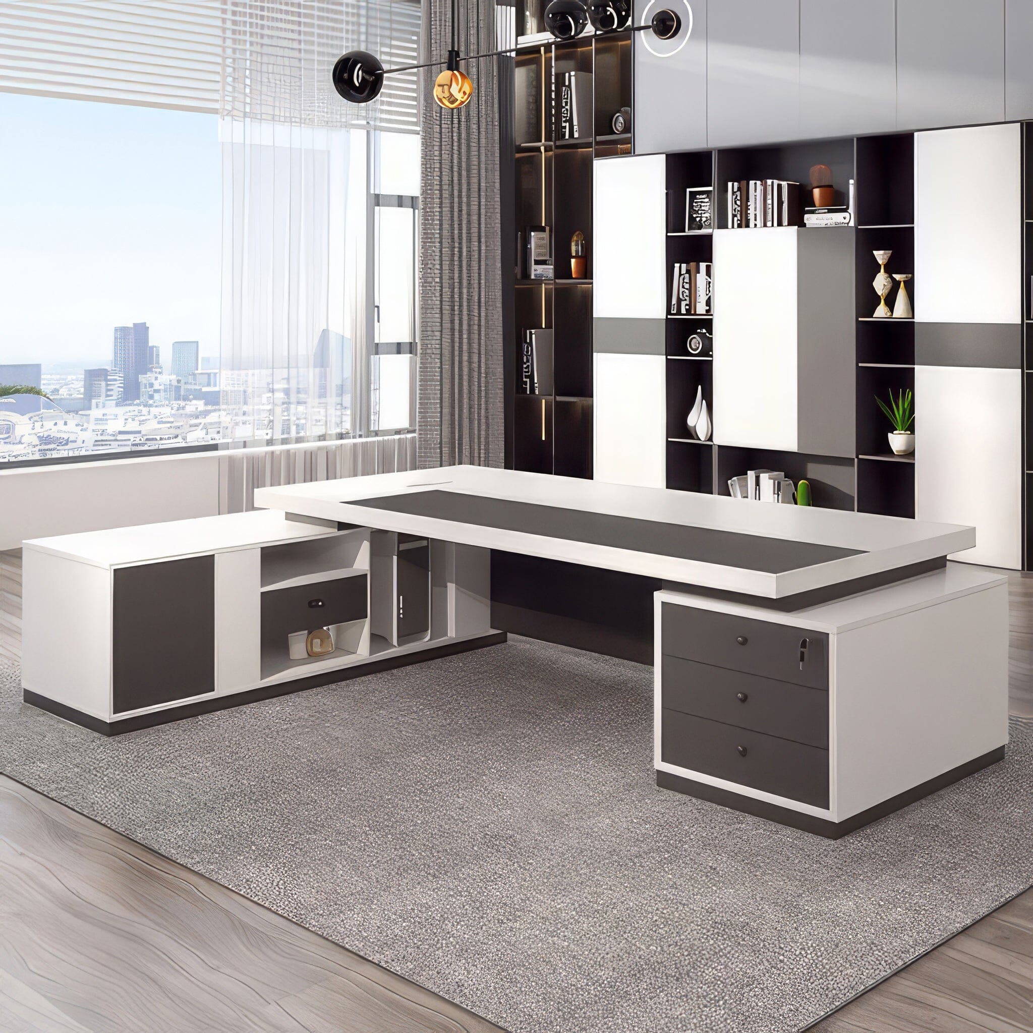 Gabrielle Office Desk Desks 180cm White 
