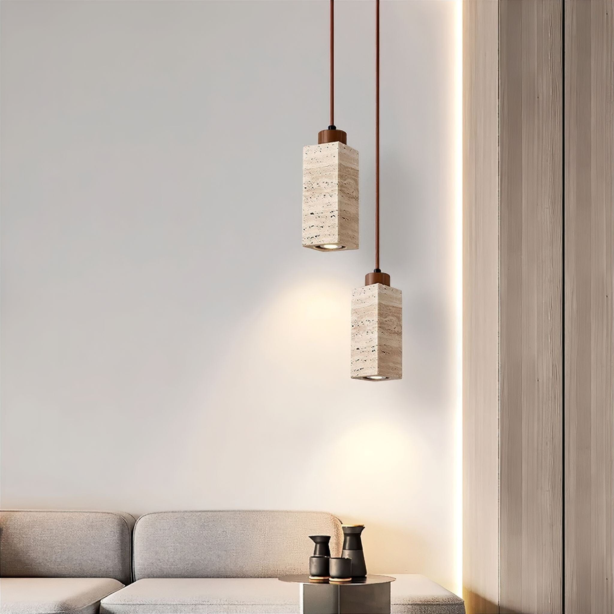 Galatea Travertine Pendant Lamp 