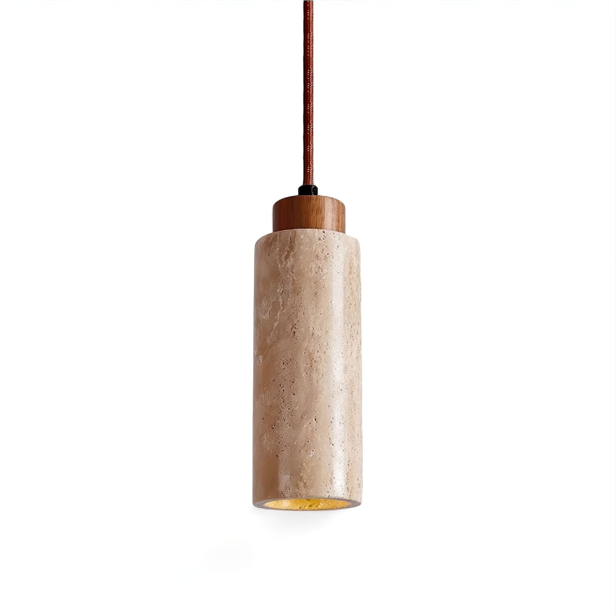 Galatea Travertine Pendant Lamp Round 