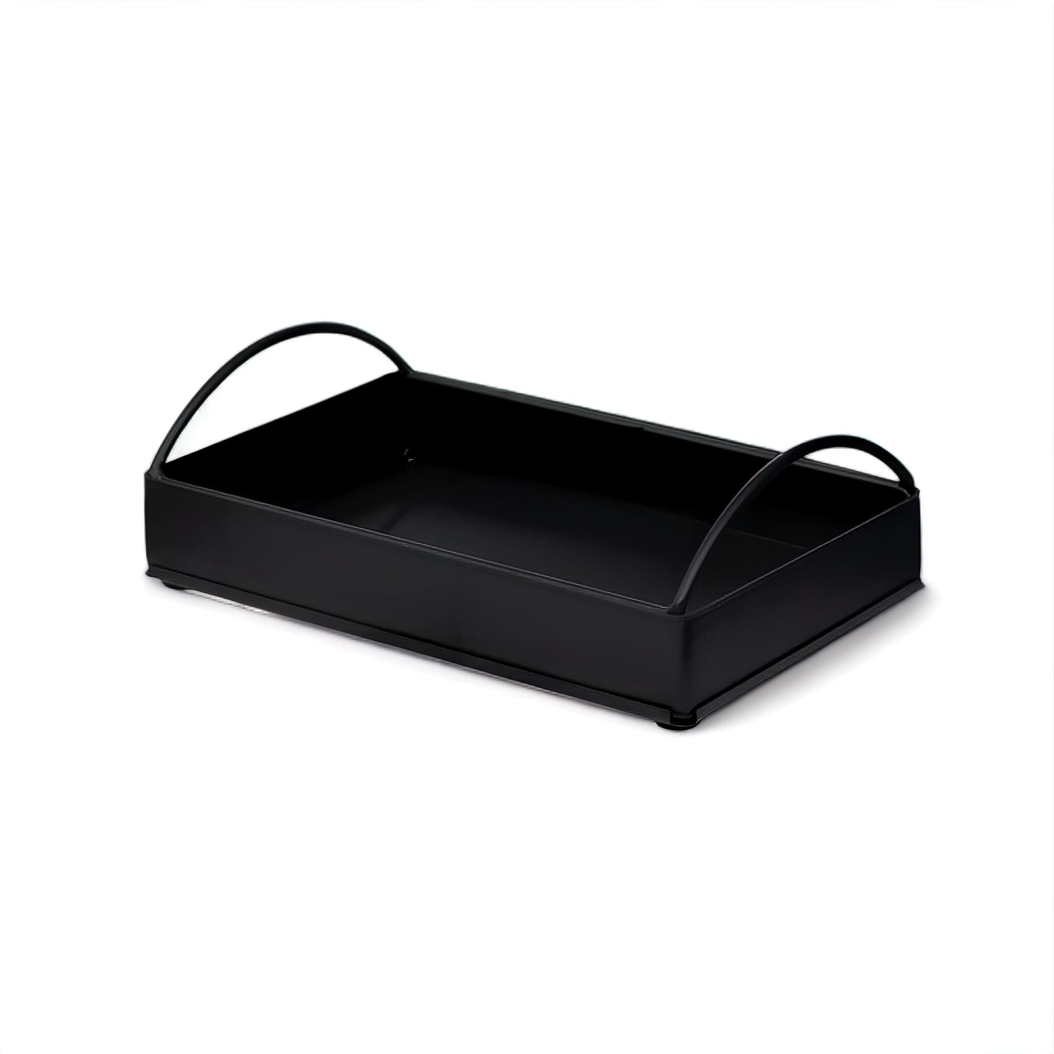 Gaspard Leather Tray Black 