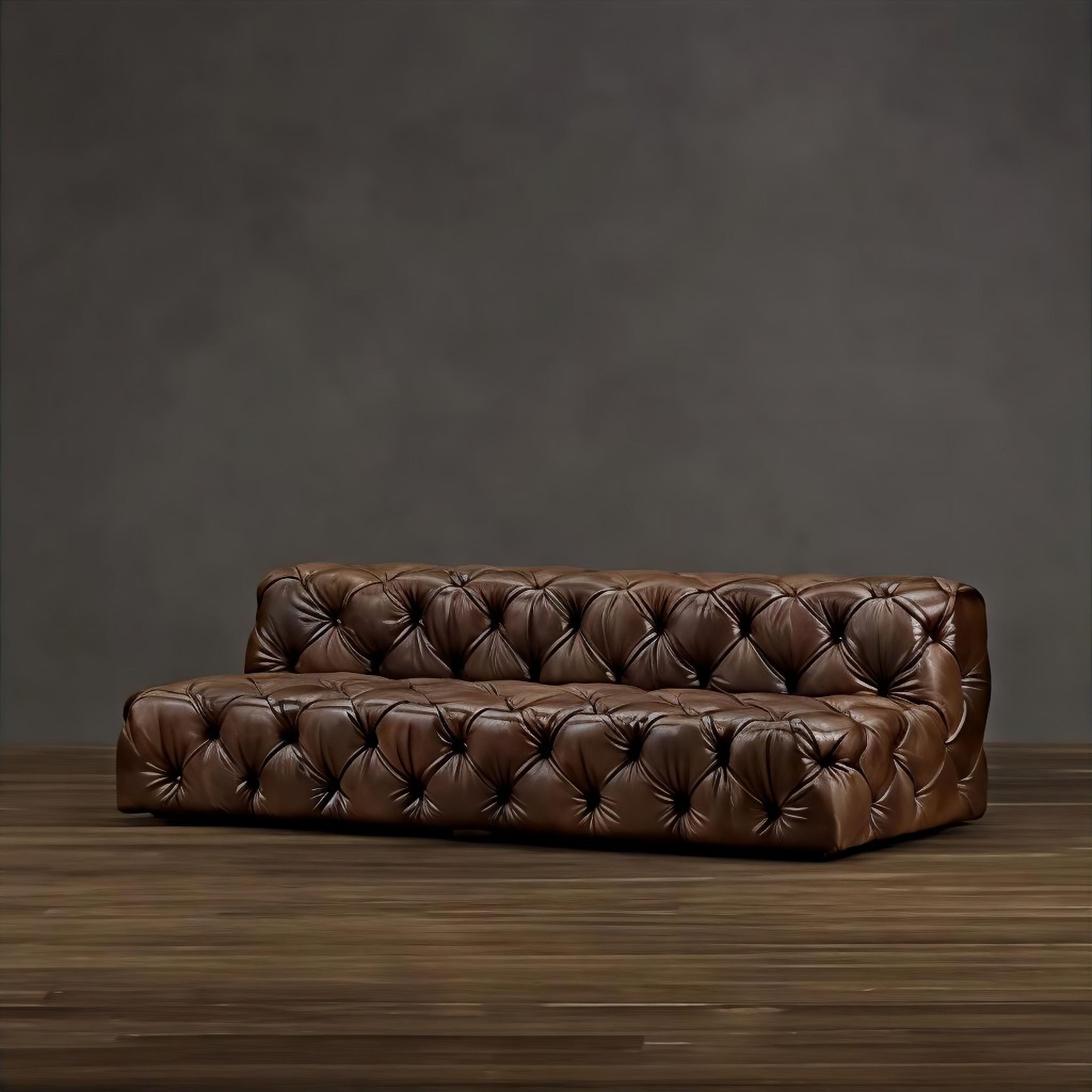 Jérôme Leather Sofa Sofa Armless Double Seater 