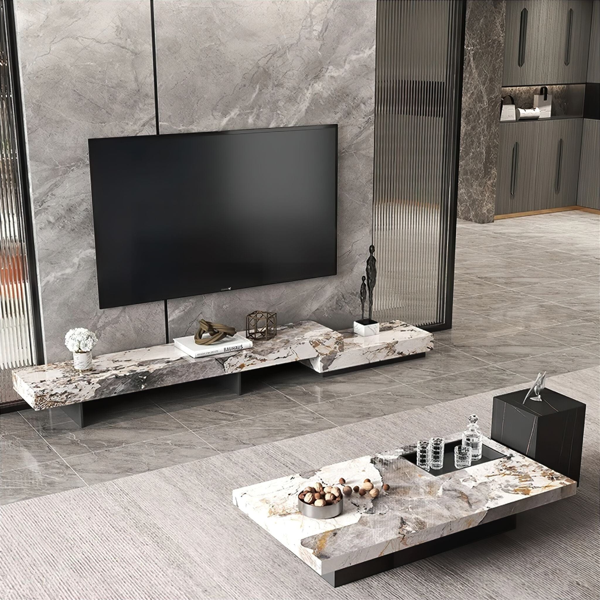 Jovita Slate TV Cabinet 