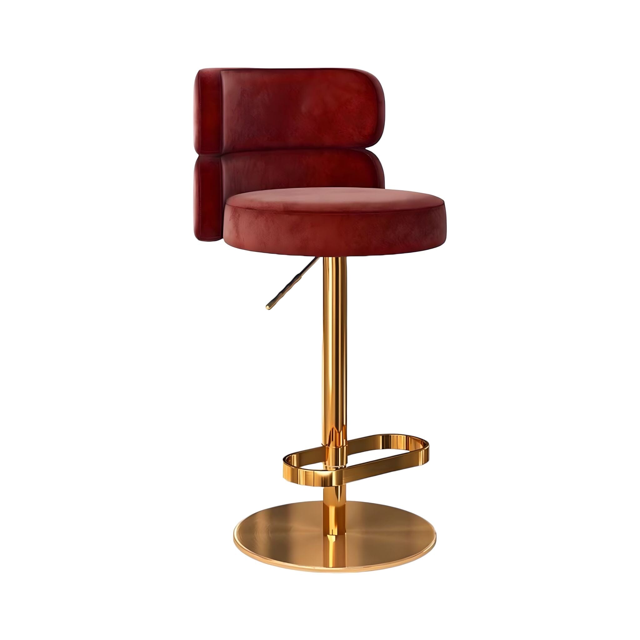 Justine Bar Stool Occasional Chair Wine Red 