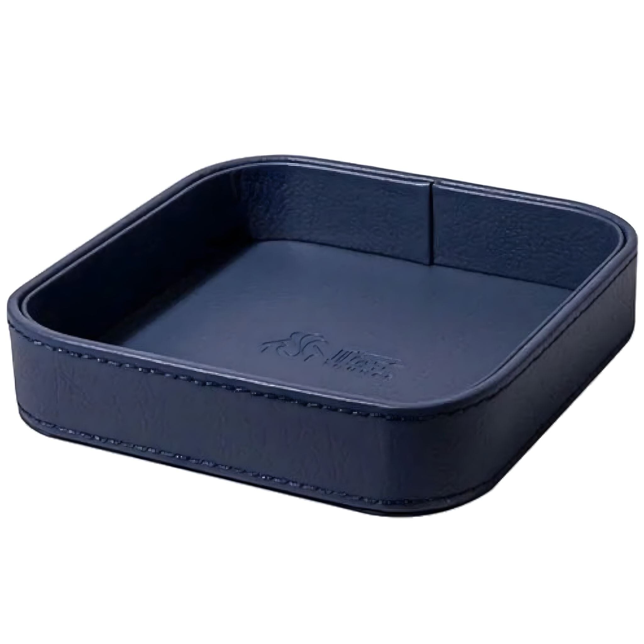 Leather Luxe Organiser Decorative Trays Blue 