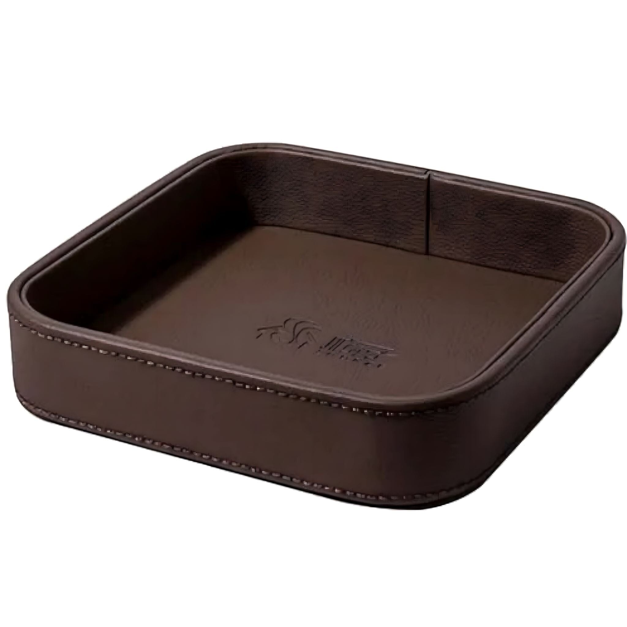 Leather Luxe Organiser Decorative Trays Brown 