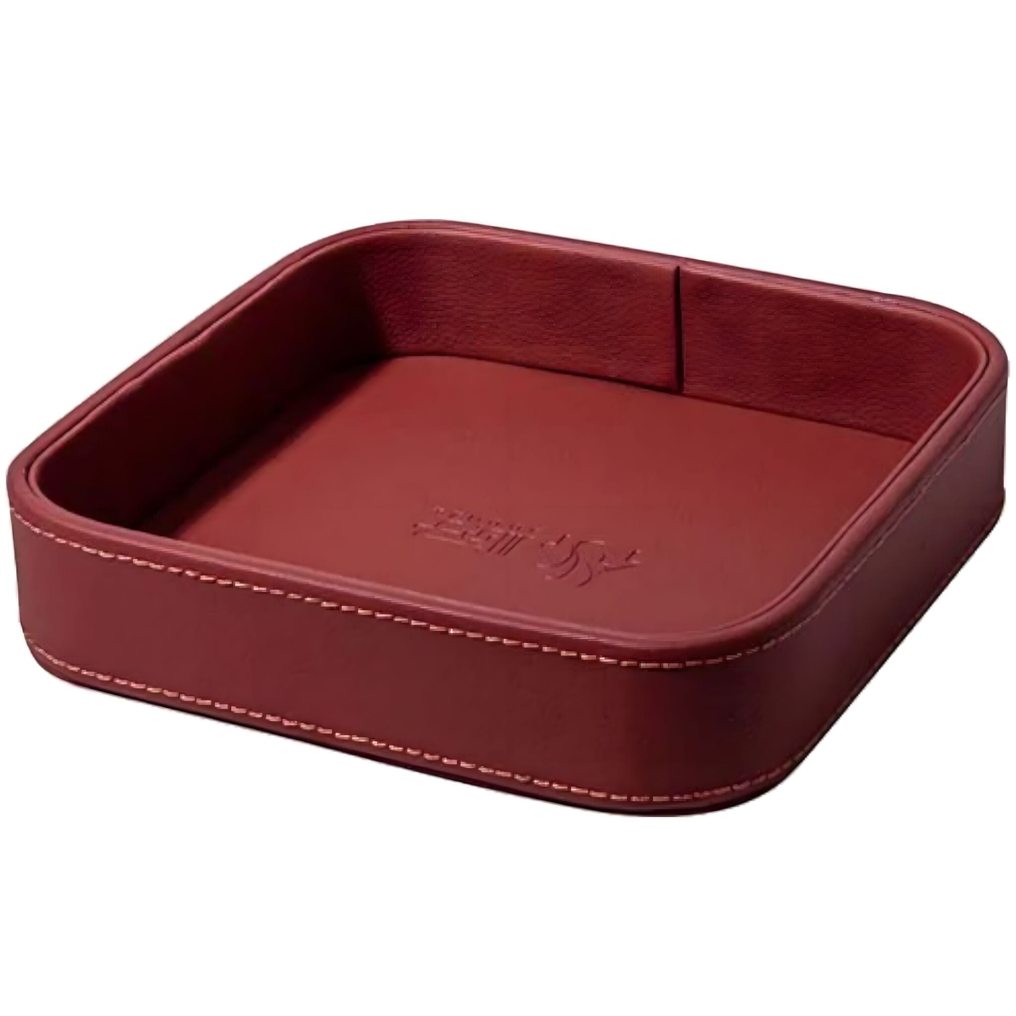 Leather Luxe Organiser Decorative Trays Red 