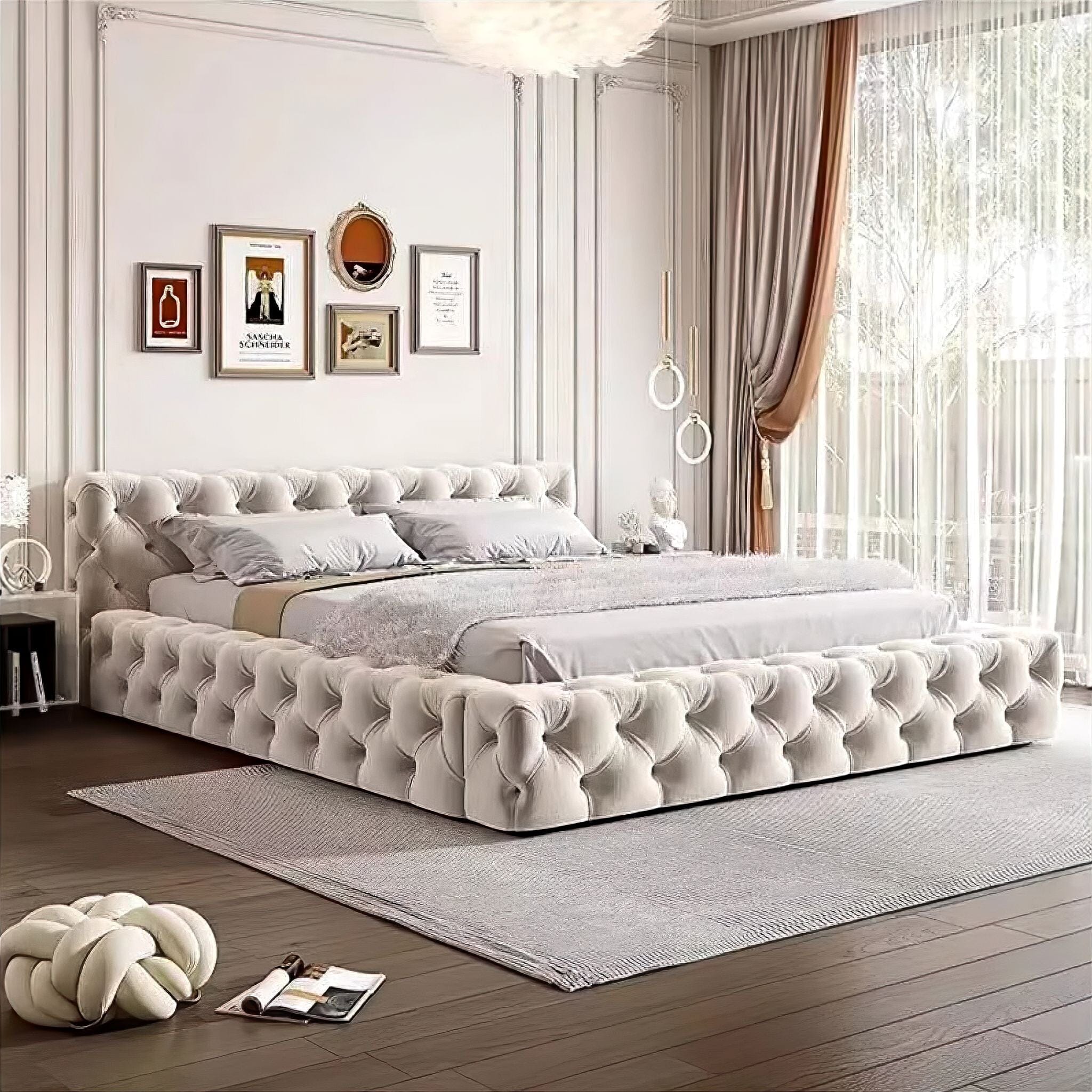 Lucas Bed Off White 150cm 