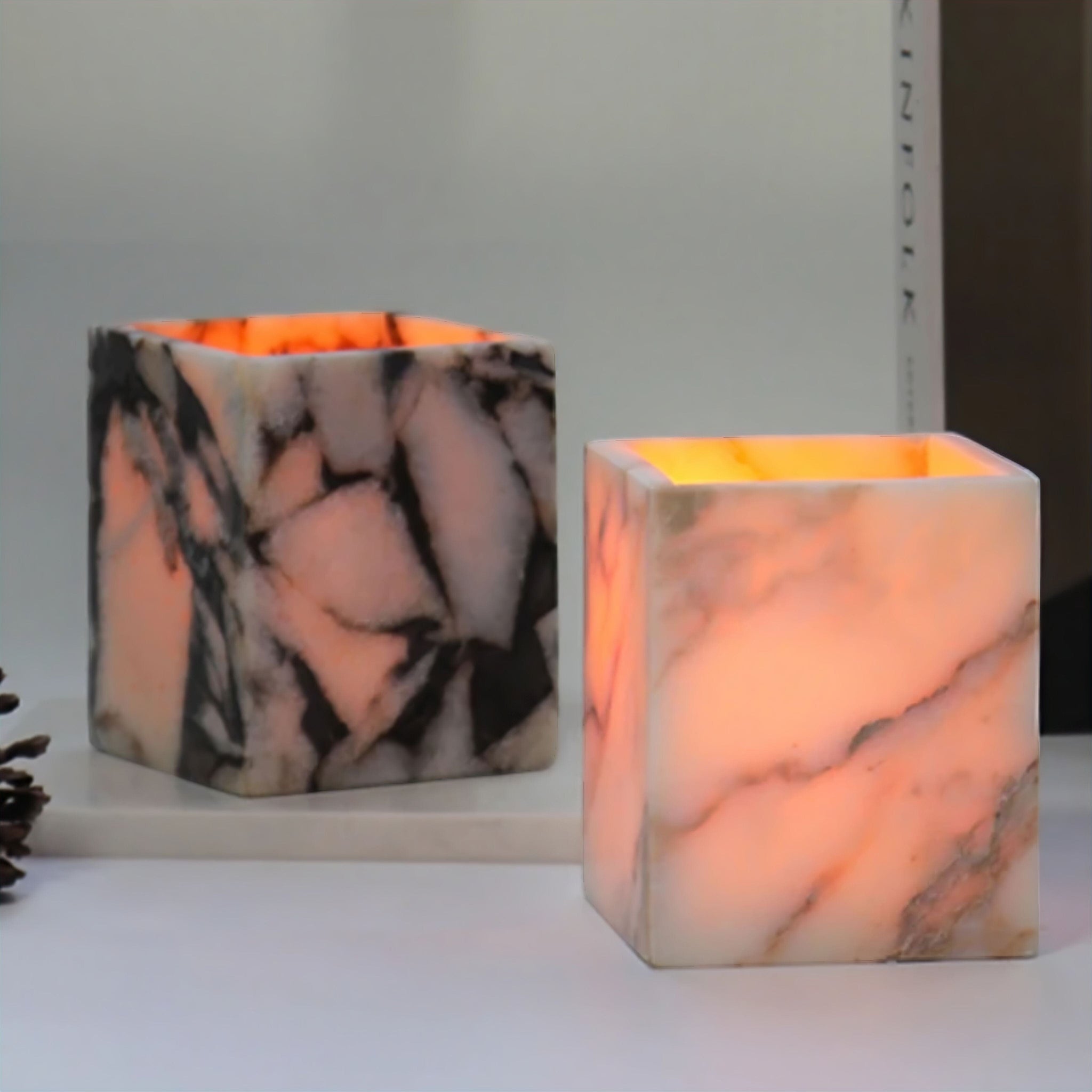 Marble Candle Cups 
