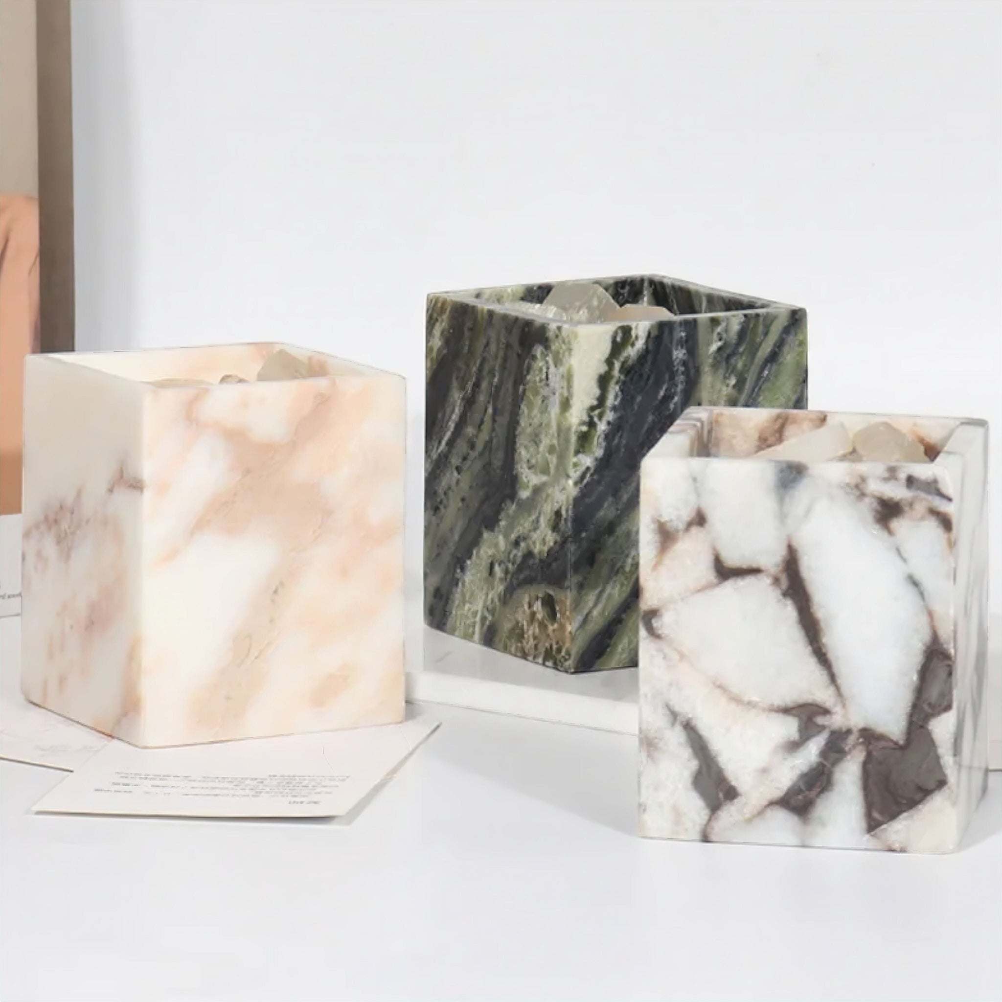 Marble Candle Cups 