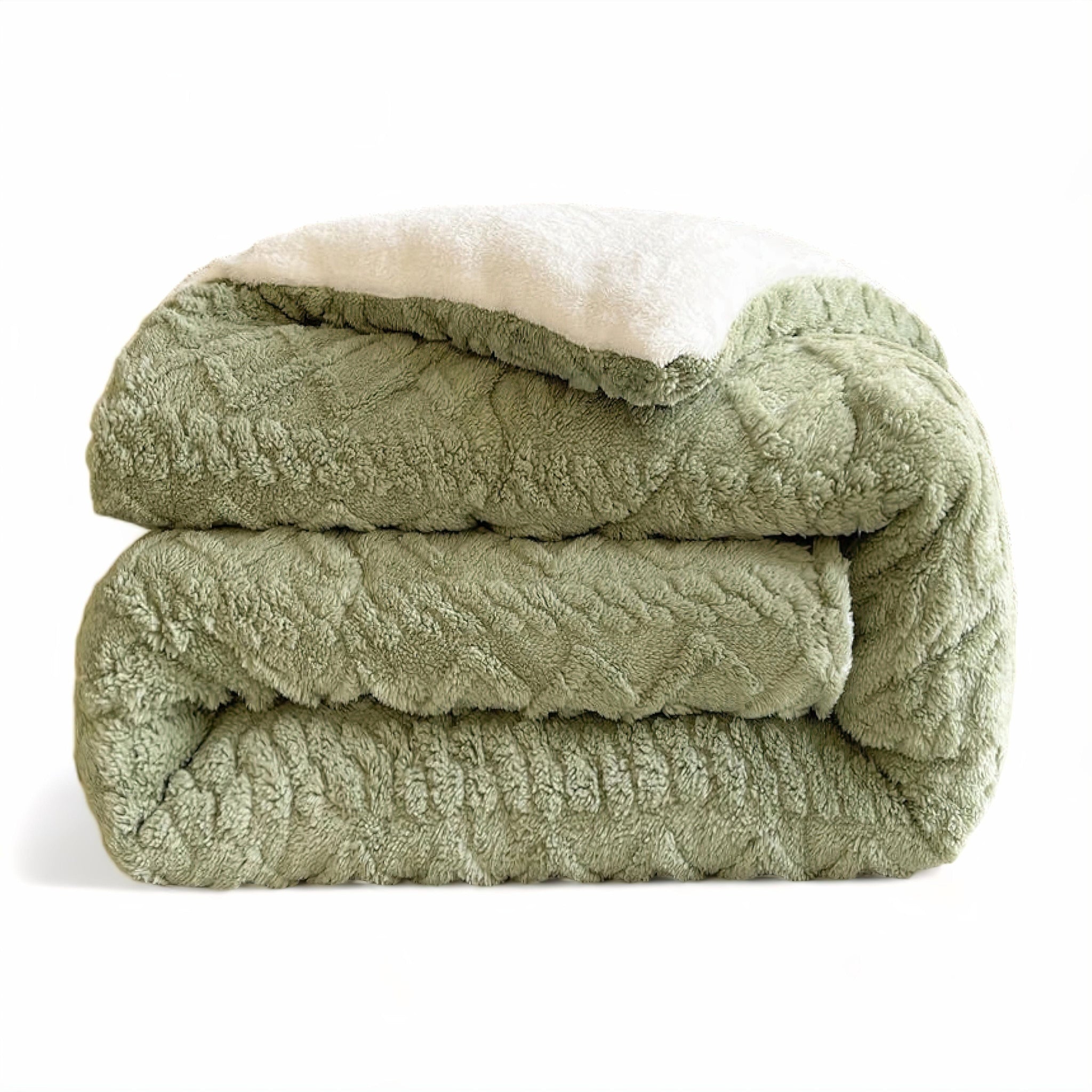 Marcella Ultra Thick Blanket Green 150 x 200cm (2kg) 