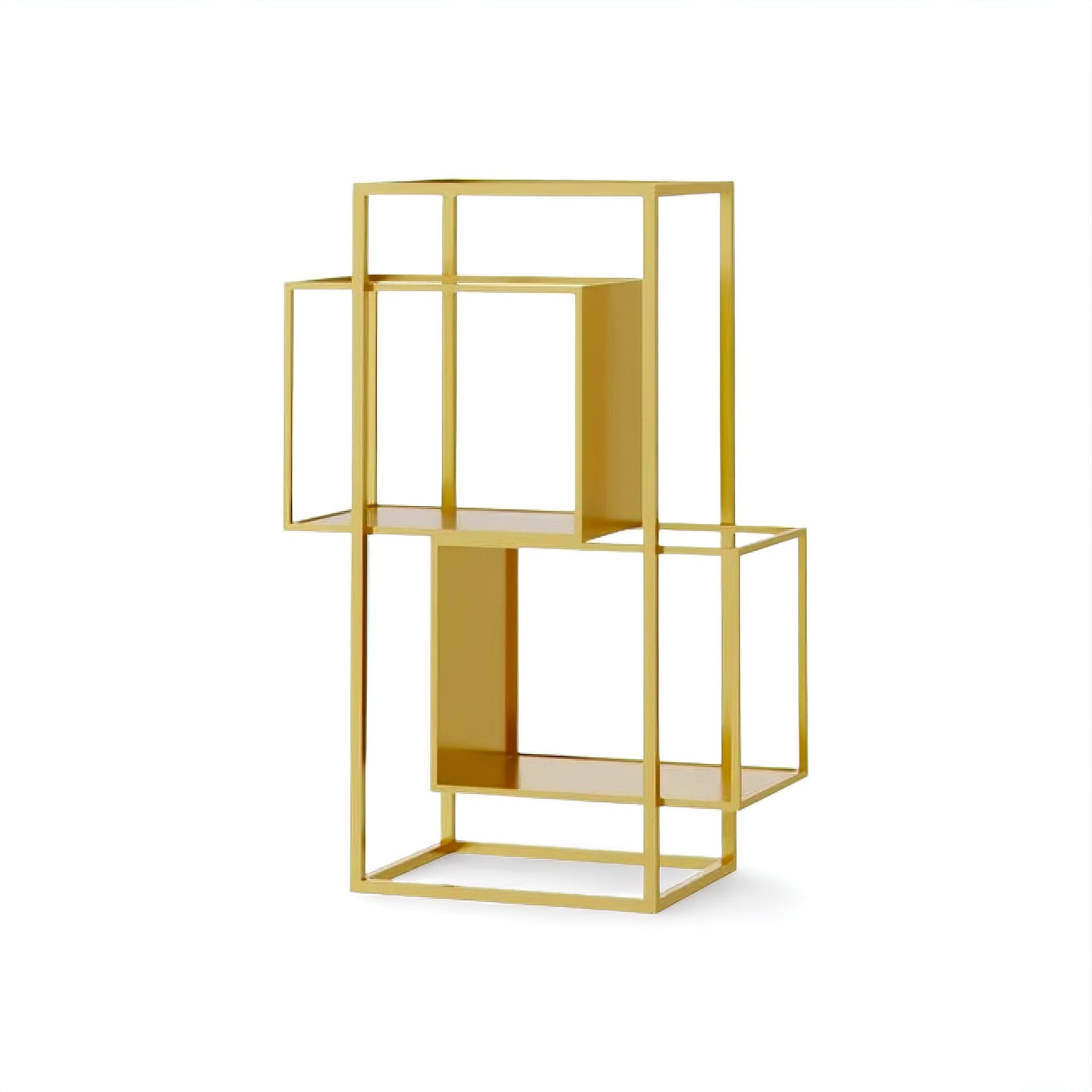 Margo Bookshelf Gold 2 x Shelves 