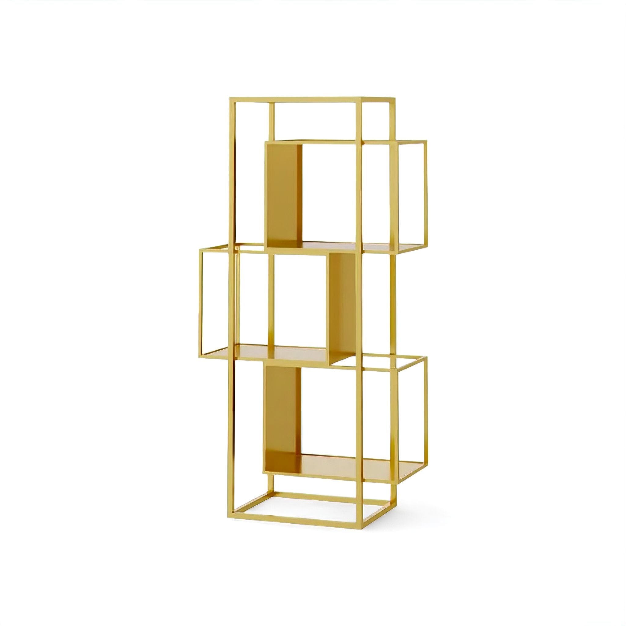 Margo Bookshelf Gold 3 x Shelves 