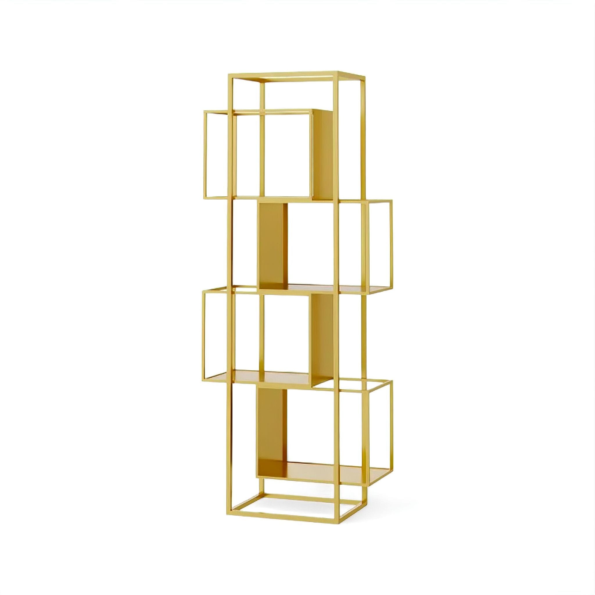 Margo Bookshelf Gold 4 x Shelves 