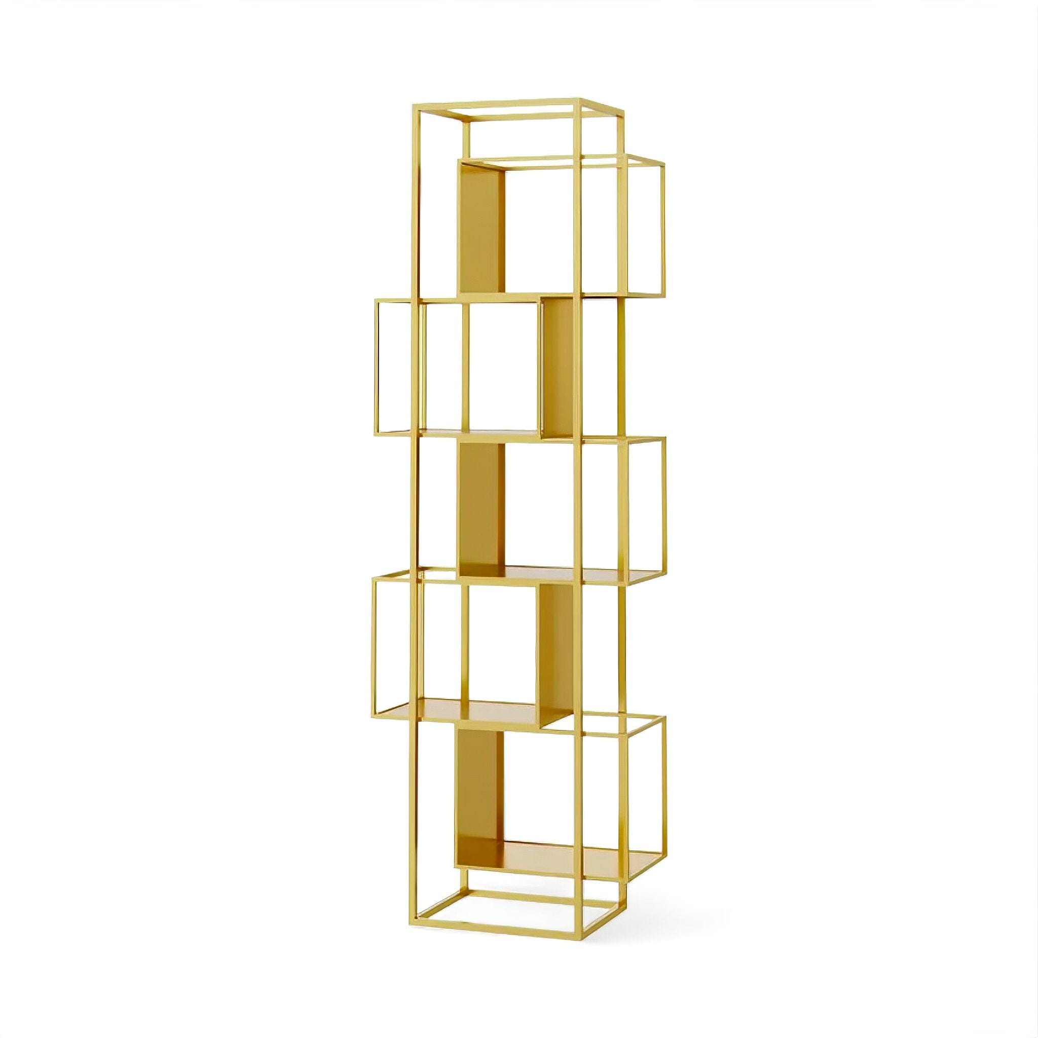 Margo Bookshelf Gold 5 x Shelves 