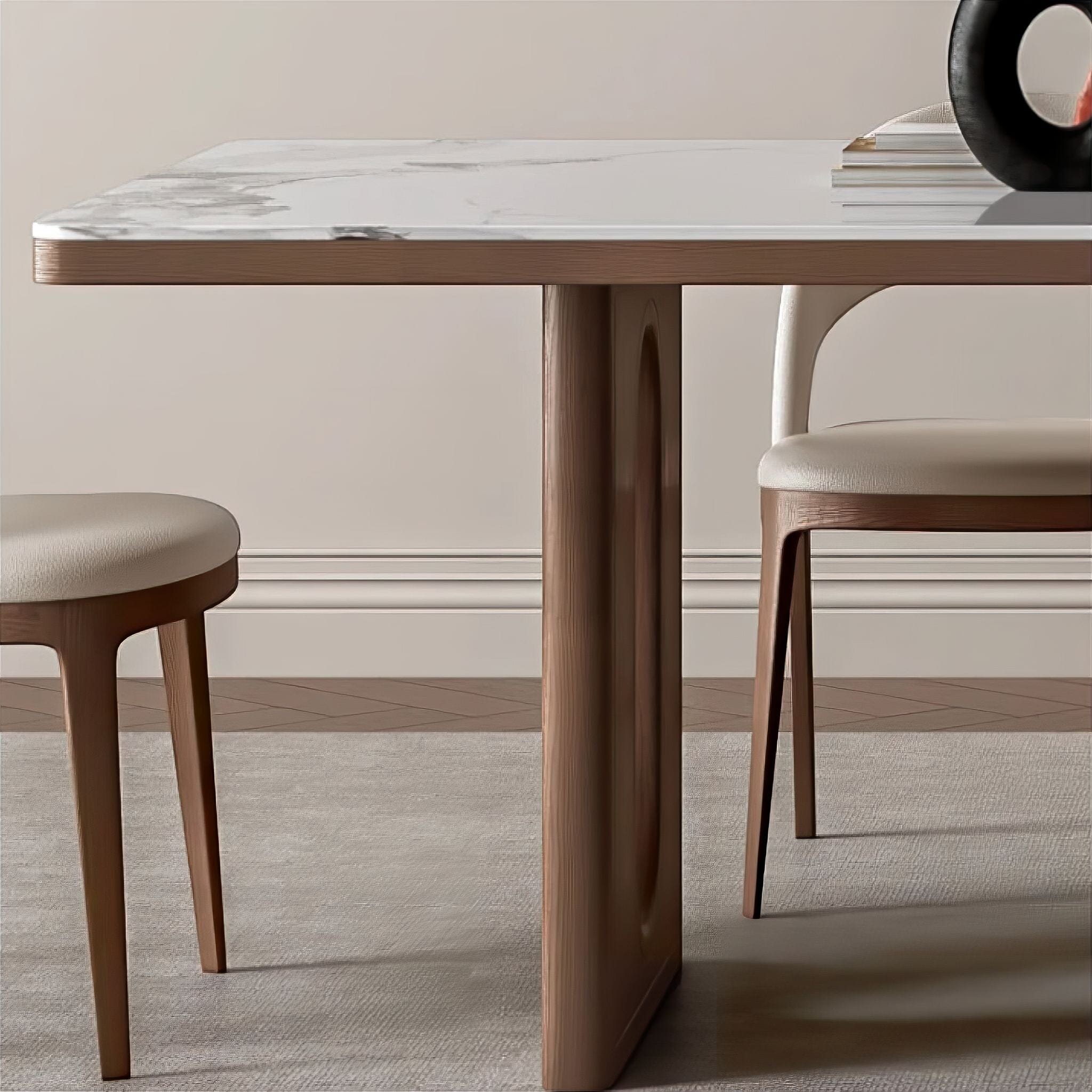 Monica Dining Table (redo description, find out what wood is used and what material is used for the countertop) ) 