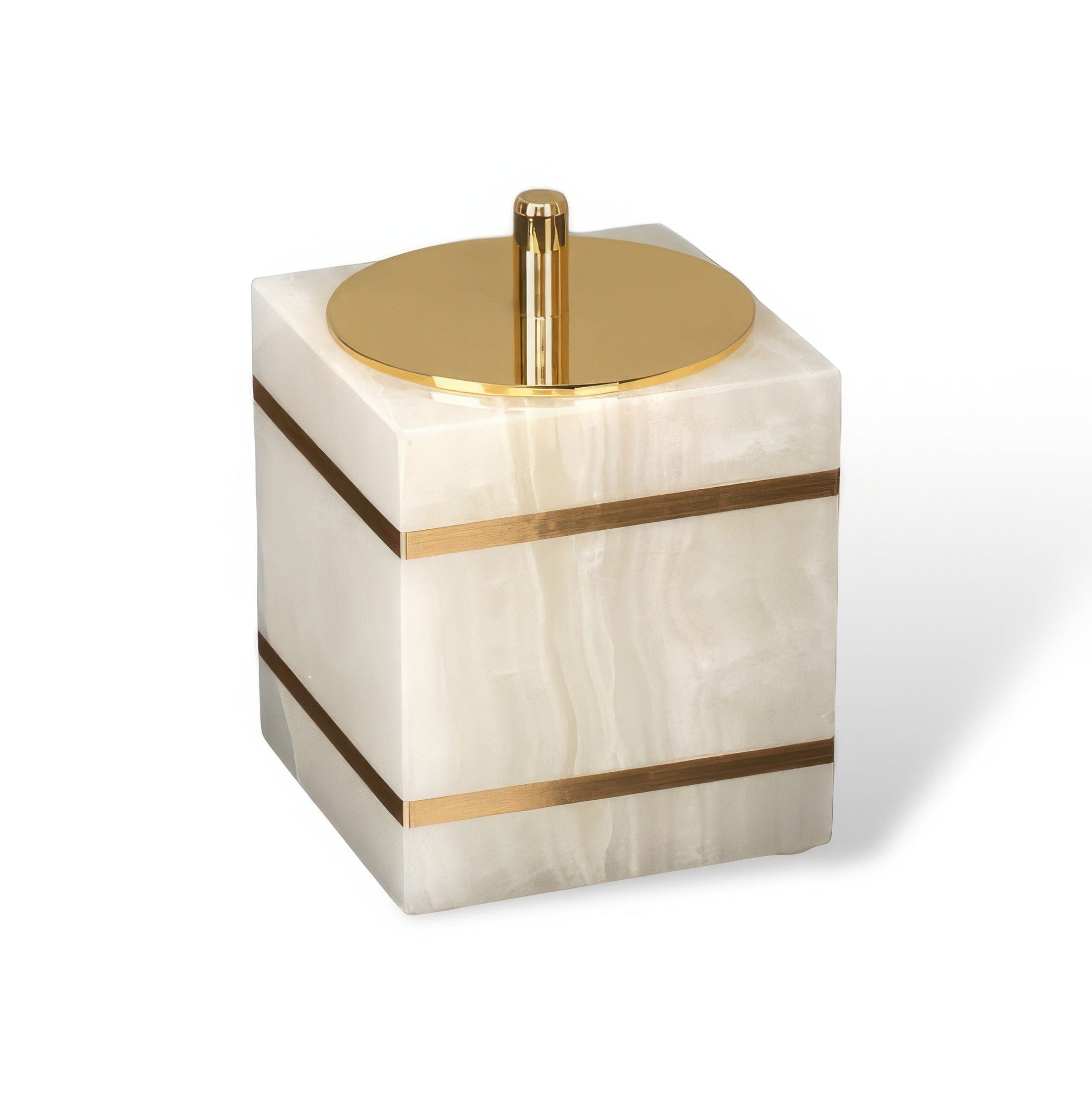 Natural Marble Bathroom Accessories Bathroom Accessories Cotton Swab Box (square) 
