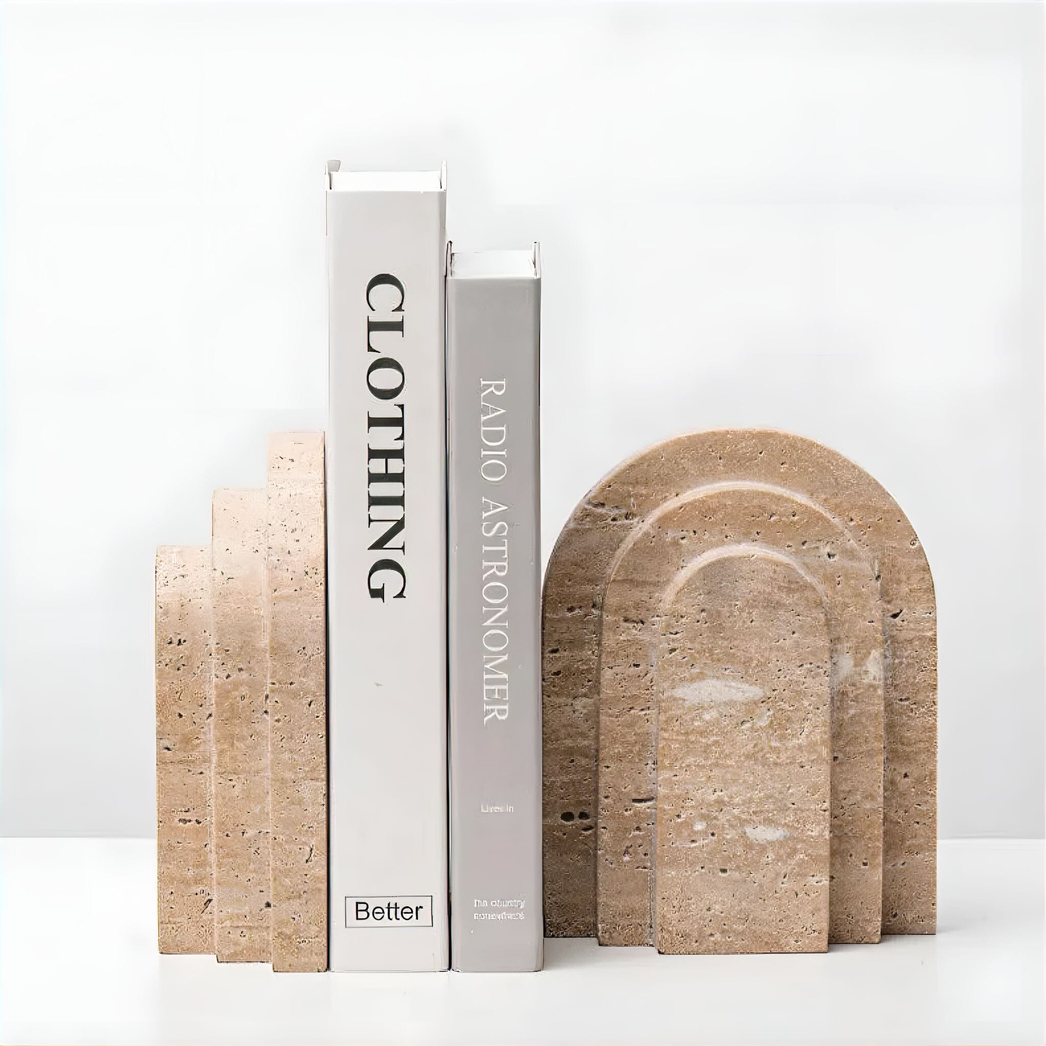 Natural Stone Bookends Set 