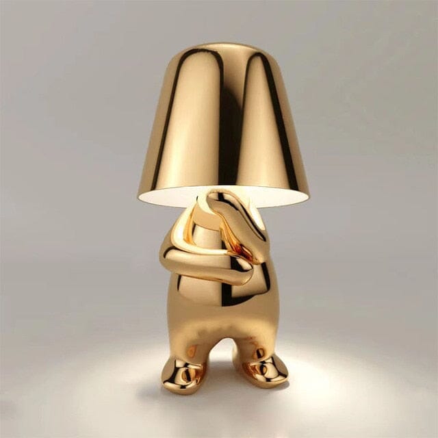 Odette Lamps Lamp Gold/standing with arm crossed 