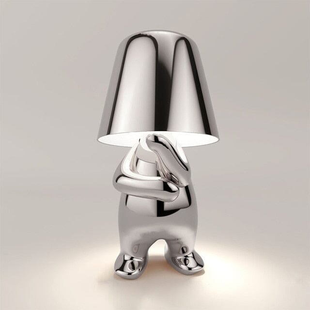 Odette Lamps Lamp Silver/standing with arm crossed 