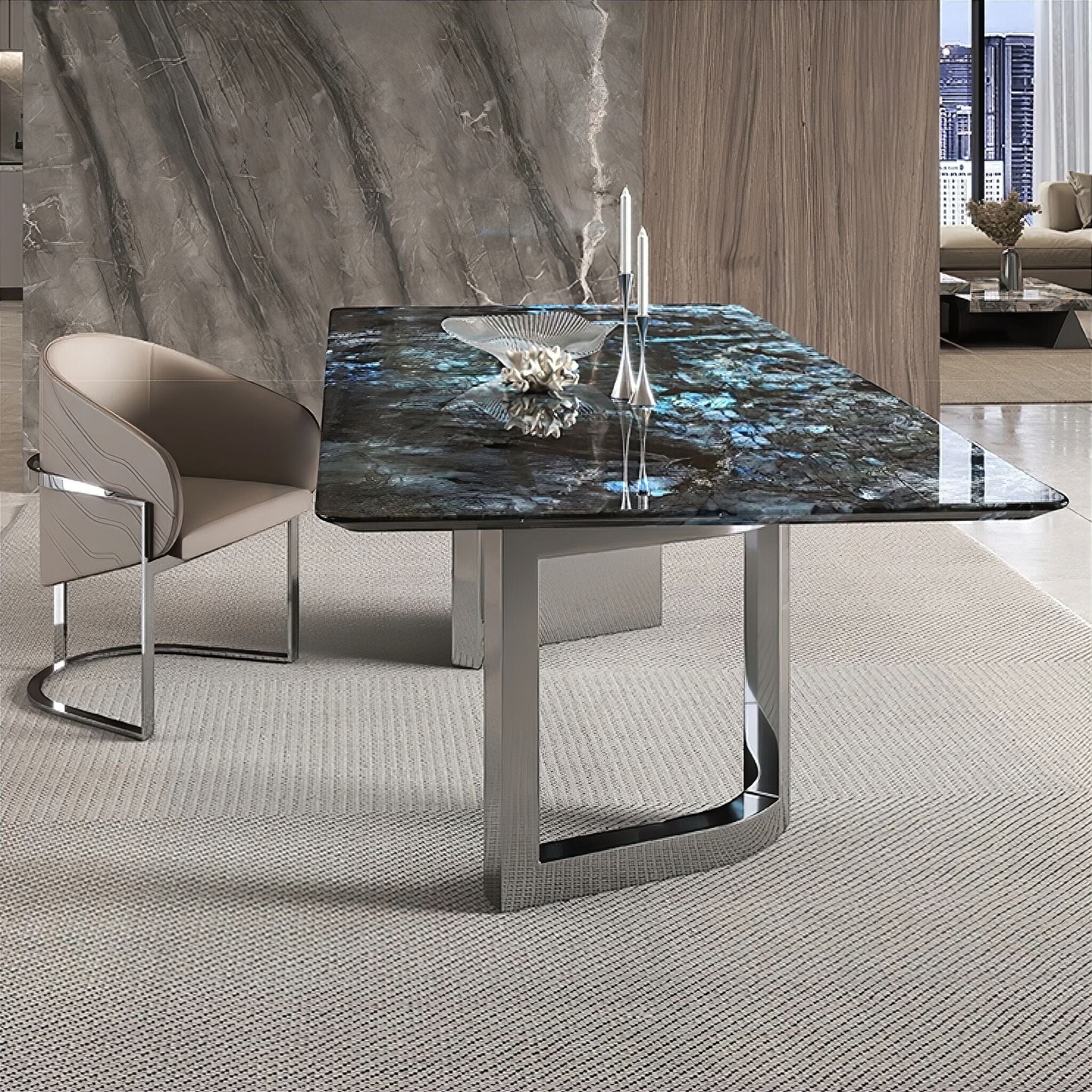 Quitterie Marble Dining Table 