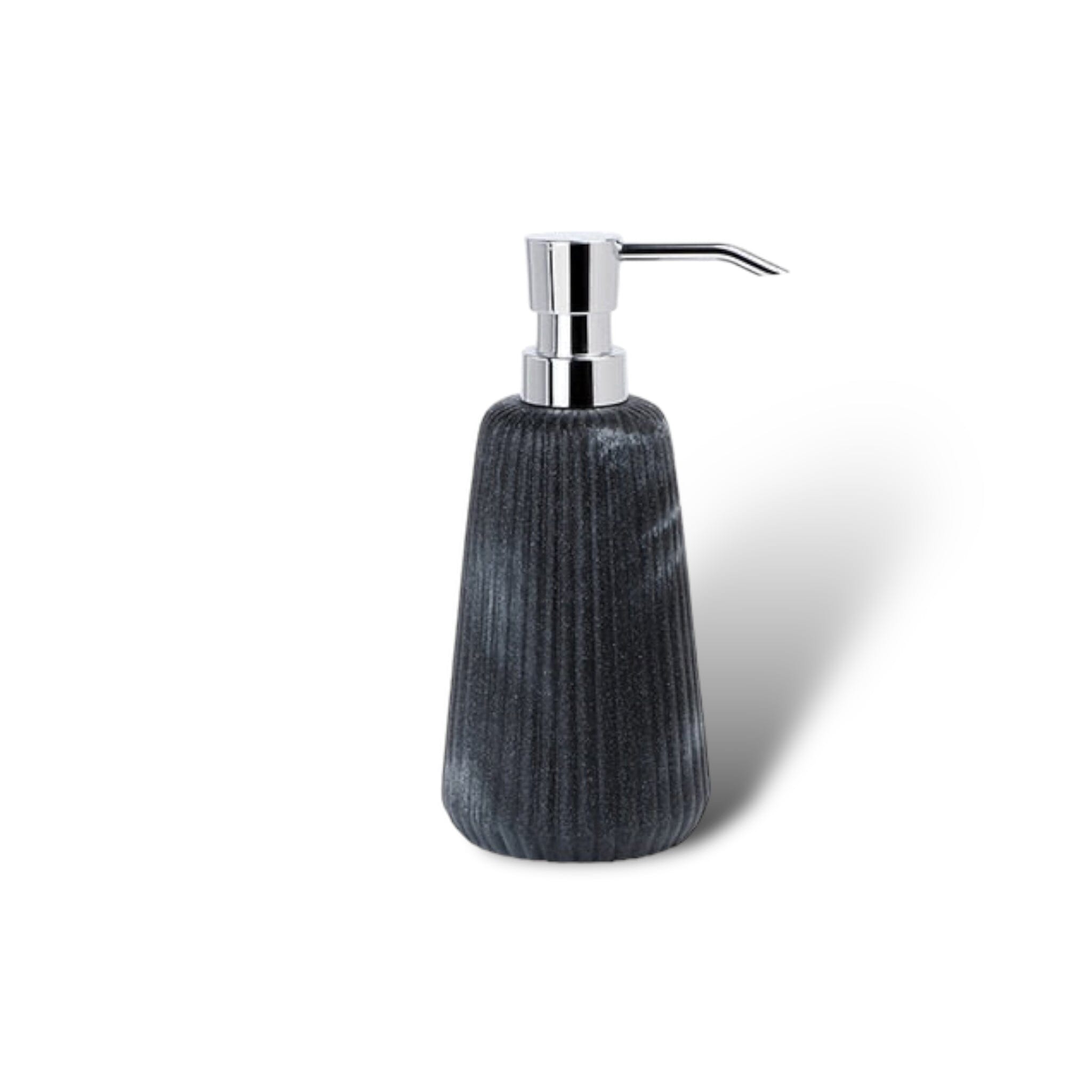 Raine Bathroom Accessories Bathroom Accessories Black & Silver Soap Dispenser 