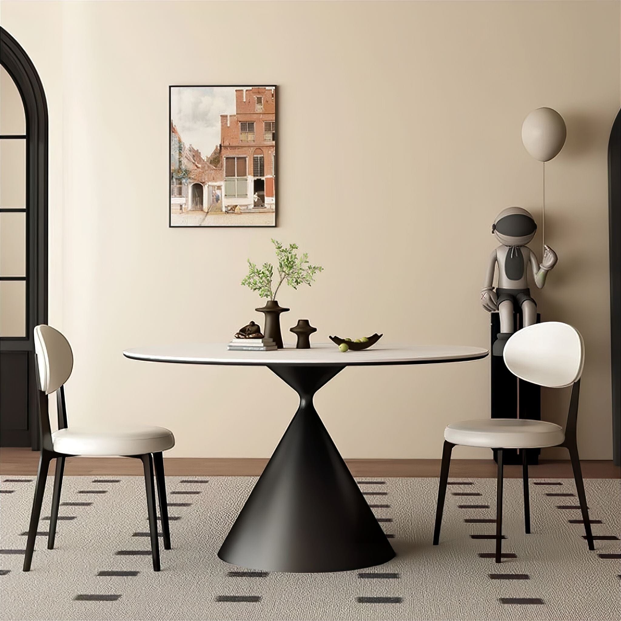 Retro Dining Table 80cm 