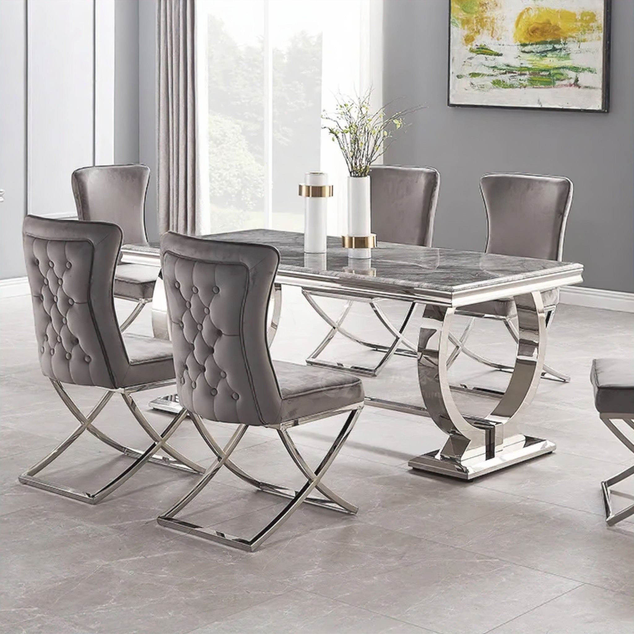 Sabine Dining Chairs Chair Grey 